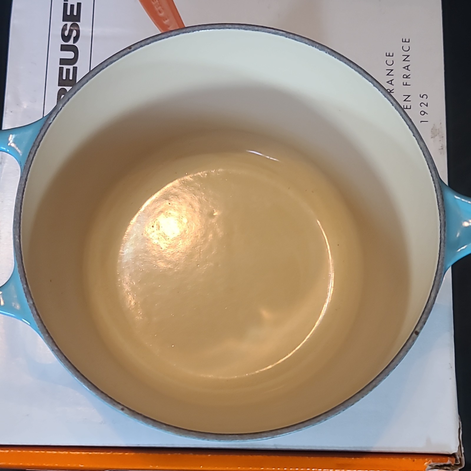 Le Creuset Signature Cast Iron 2.25 Quart Saucepan in Caribben Teal