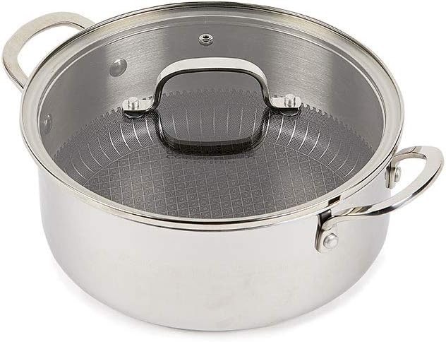 Copper Chef Titan Pan, Try Ply Stainless Steel Non-Stick Frying Pans, 7.5 QT
