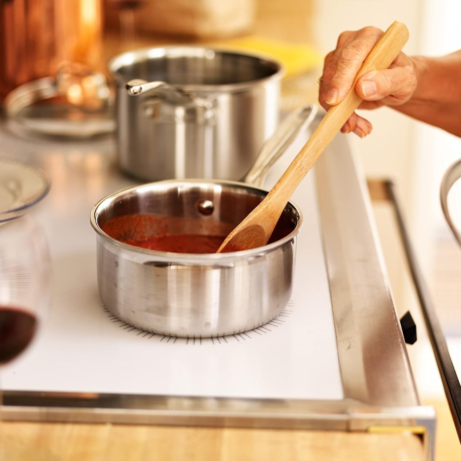 6 Cup Double Boiler Pot Set – 1.5 Quart Stainless-Steel Saucepan 2-in-1 with …