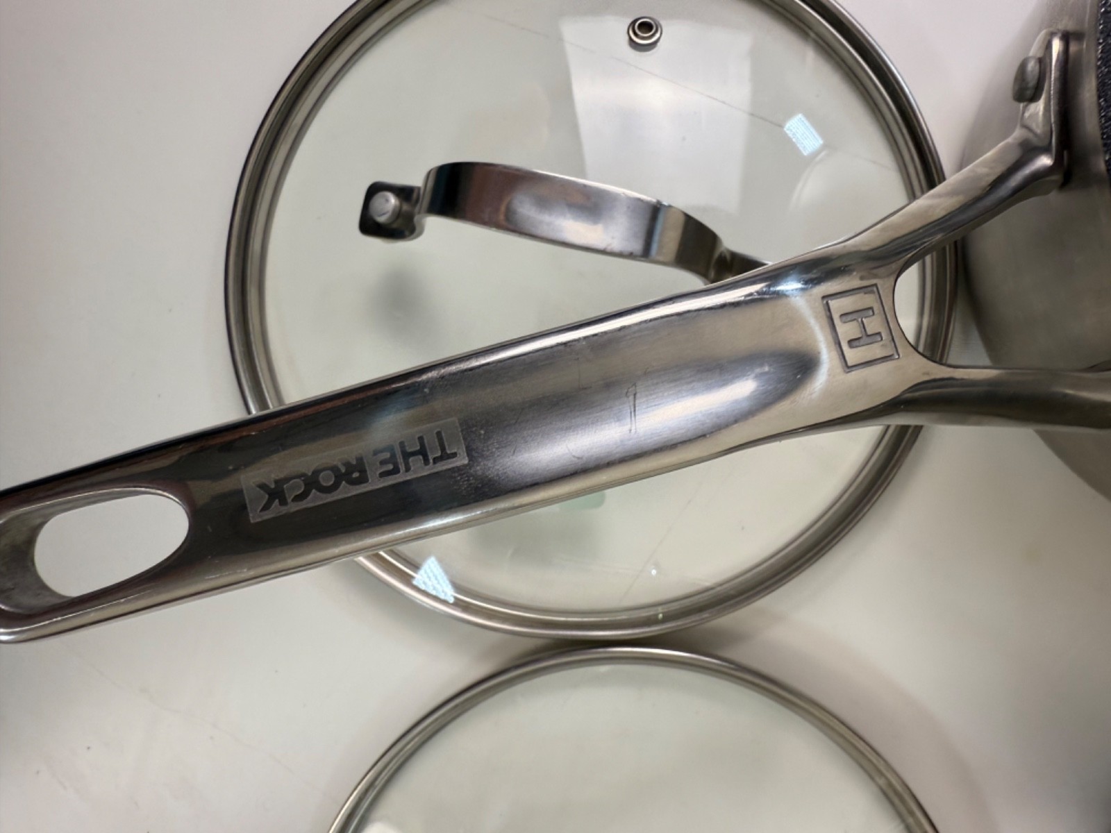Starfrit The Rock Pot Set With Lids 2 Pieces- Non stick