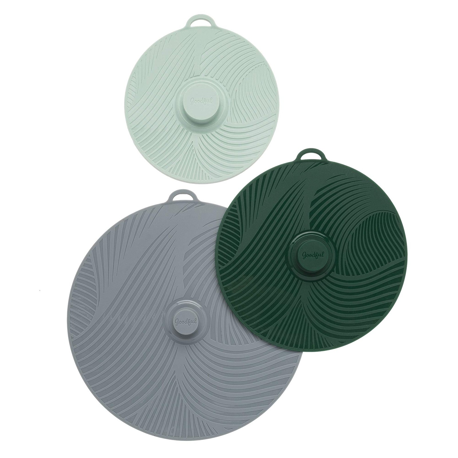 3-Piece Universal Silicone Lids for Pots, Pans & Bowls, Heat Safe, Reusable