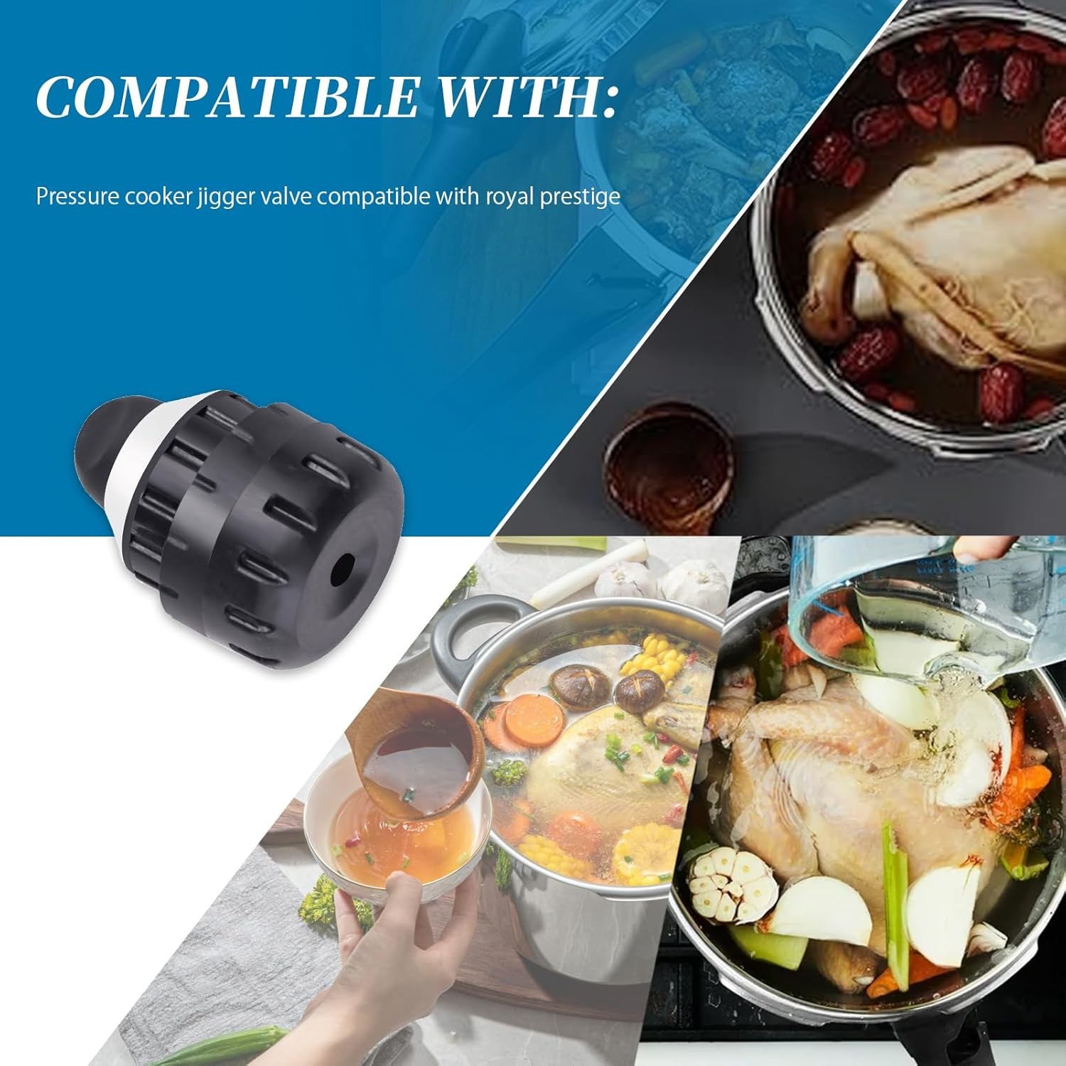 Pressure Cooker Universal Valve Fits Many Royal Prestige Pressure Cooker Models
