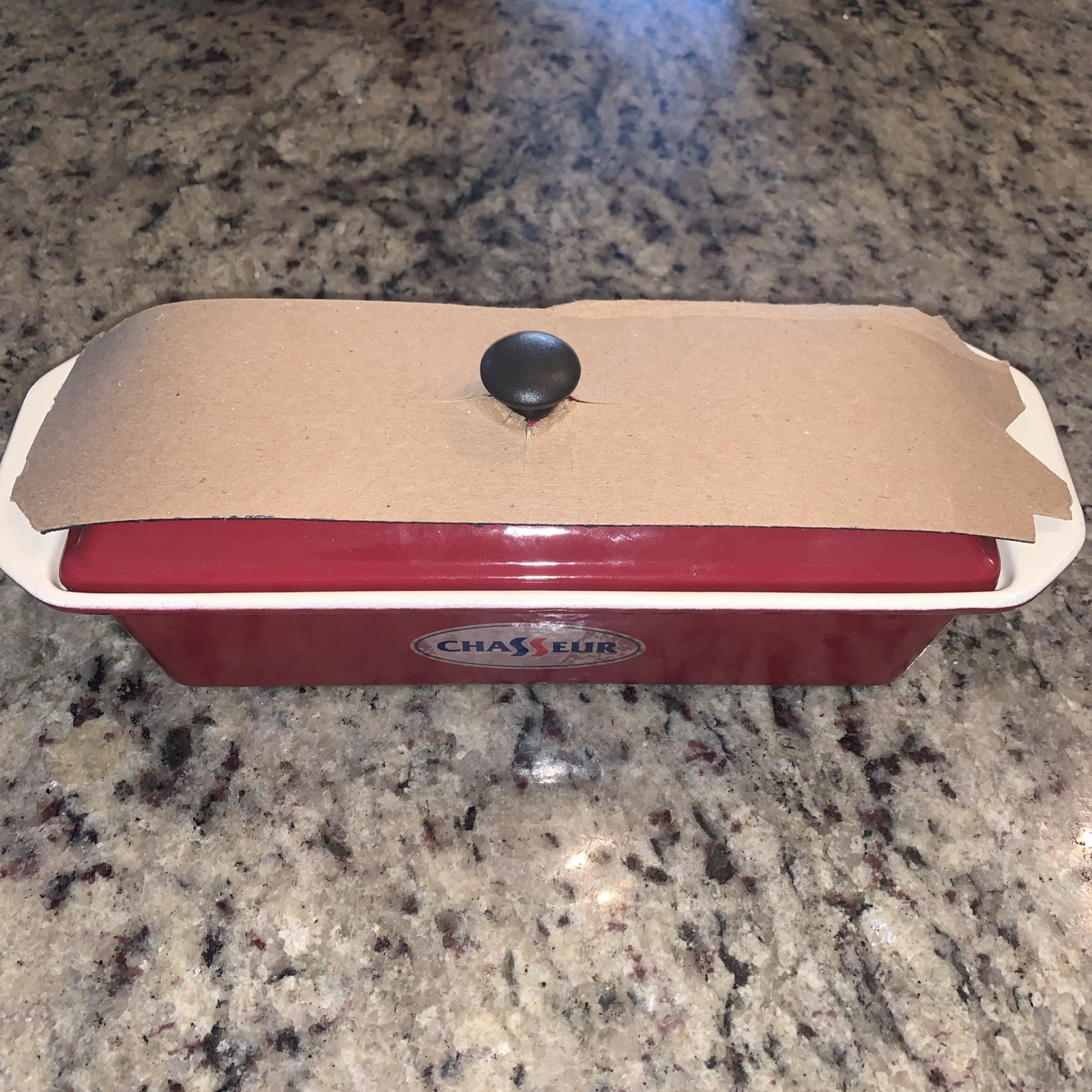 Chasseur Invicta France Cast Iron Terrine Pâté Pan Large 12” Loaf Red