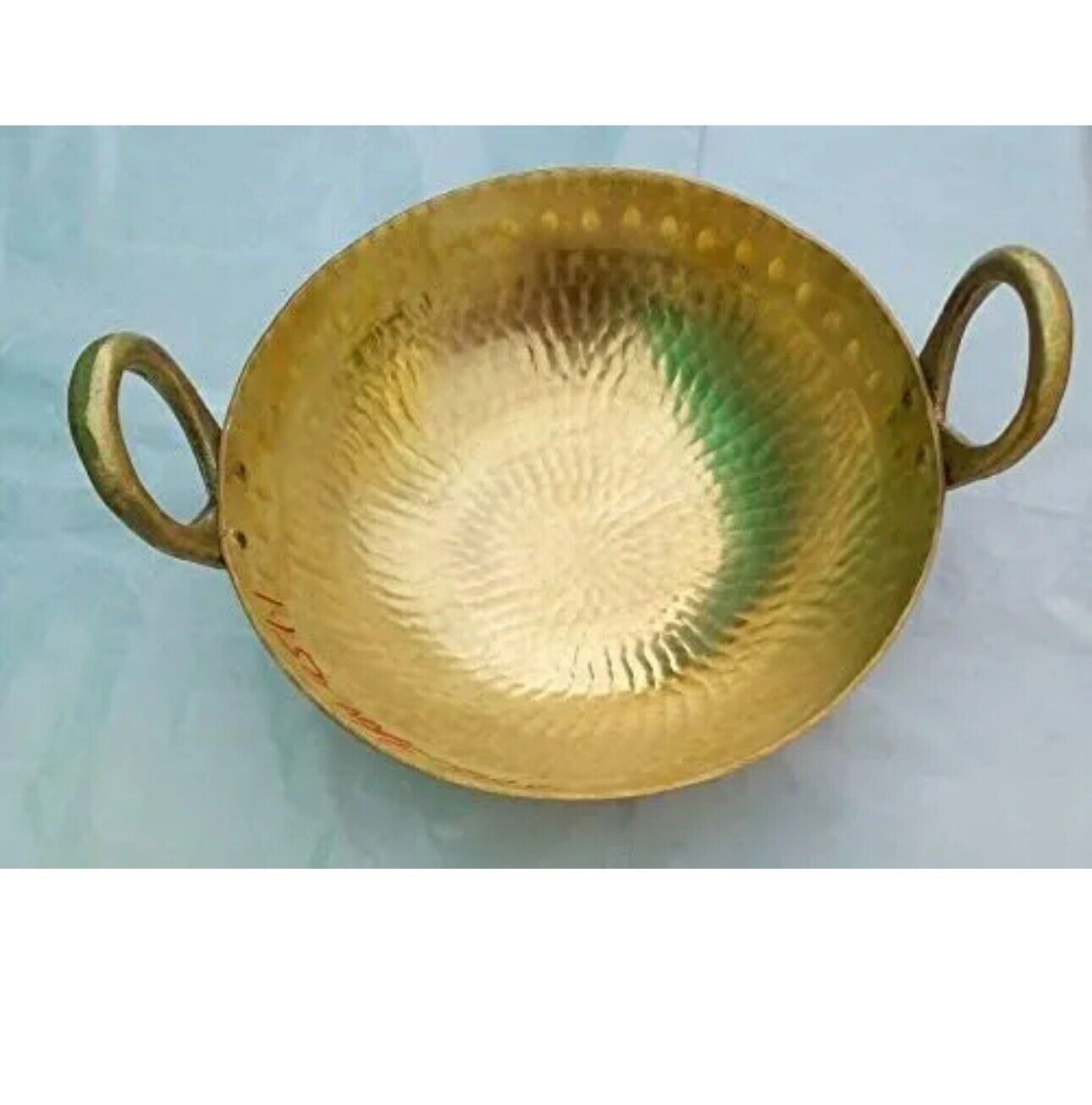 Brass Regular Karahi Cooking Kadai Cooking Woks Capacity 2 Litre
