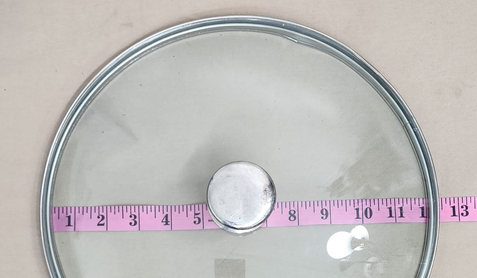 Replacement Glass Pot Lid 12.5 Inch Tempered Glass Kitchen Cookware Clear LID