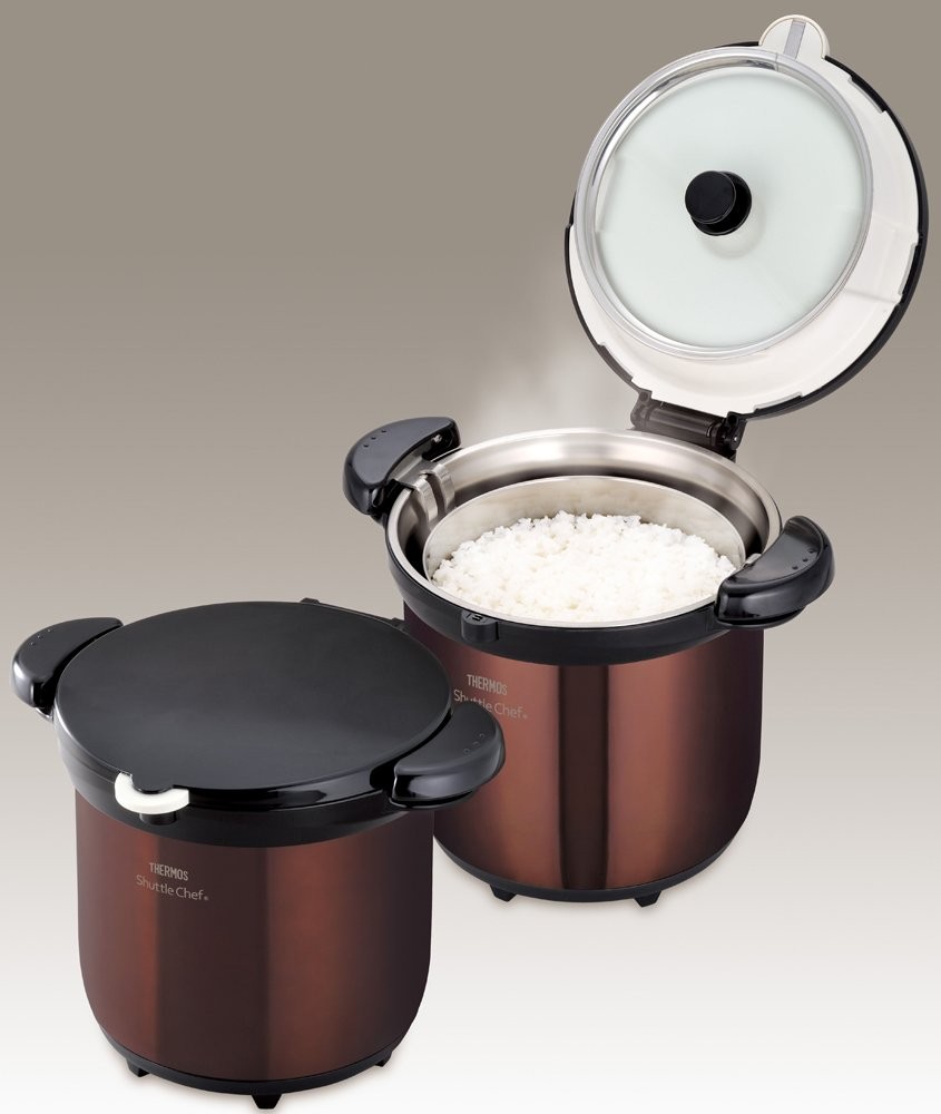 Thermos Shuttle Chef Vacuum Insulated Cooker, 4.5L, Clear Brown, Kbg-4500 Cbw_
