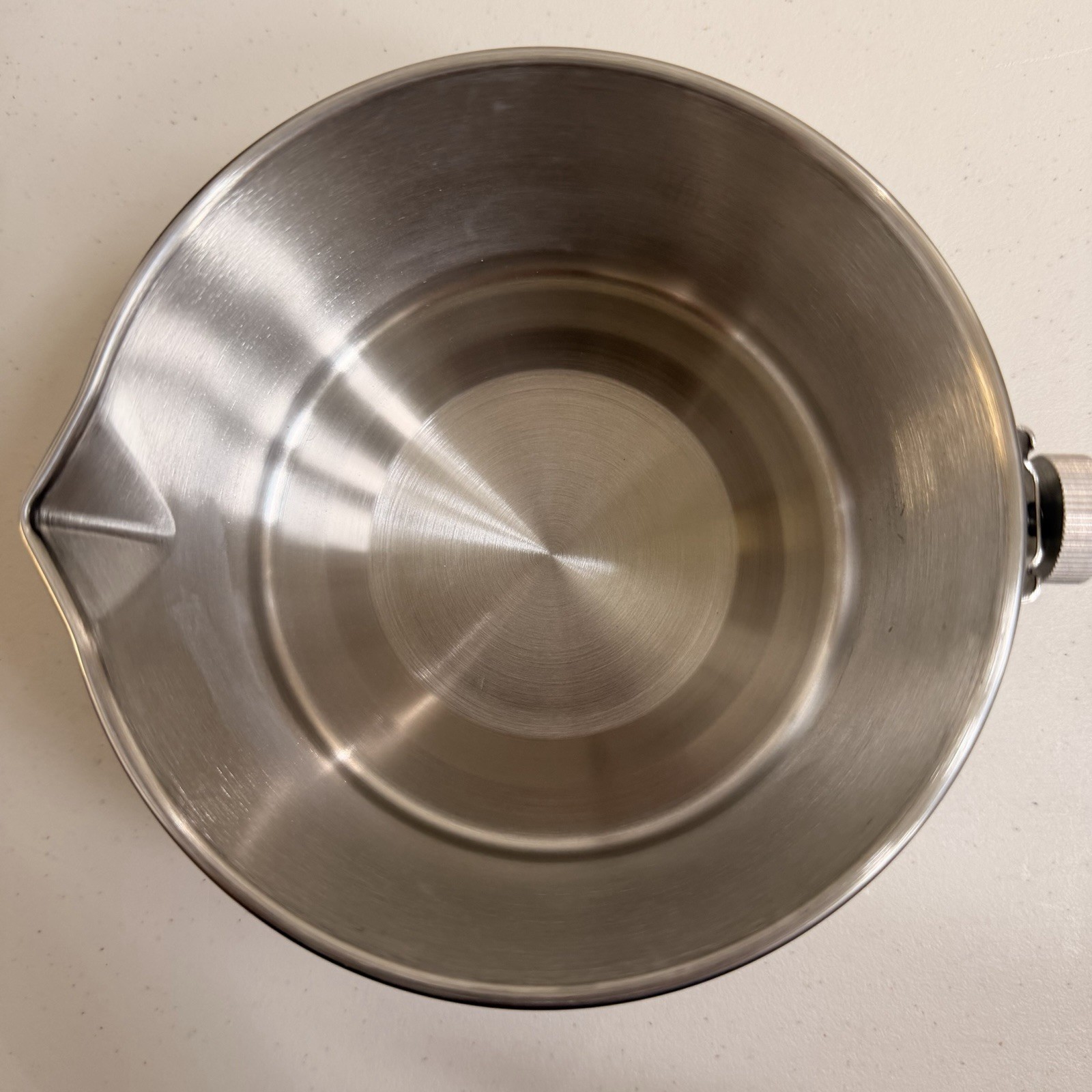 Stainless Steel 1.2L Saucepan w/ Lid, Double Handle, Silver Round