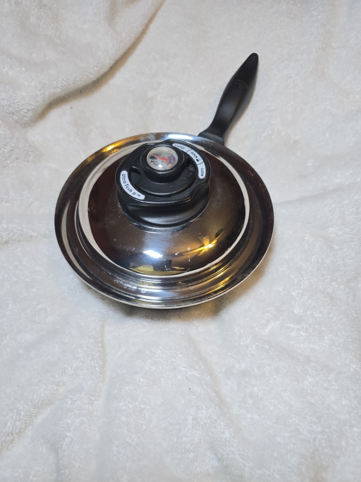 Carico Ultra Tech II 1 Quart T304SS Sauce Pan With Lid Temp And Vent NICE