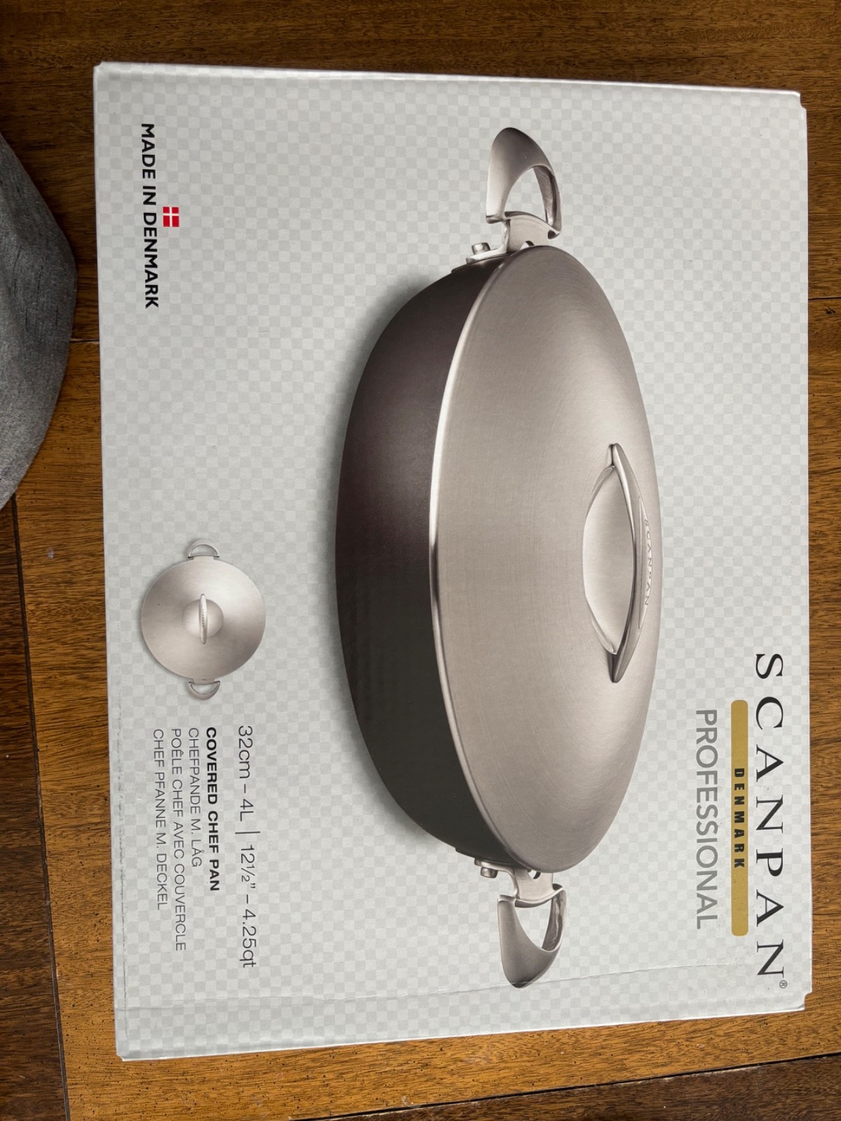 scanpan professional chef pan 12.5 in 4.25 qt