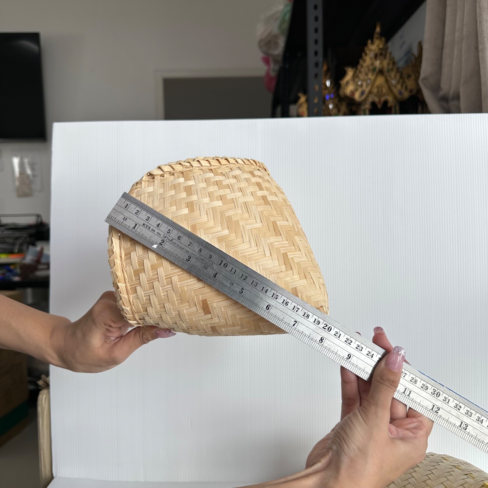 Sticky Rice Cooking Set 6 Pcs | Handmade Bamboo Basket & Thai-Lao Steamer