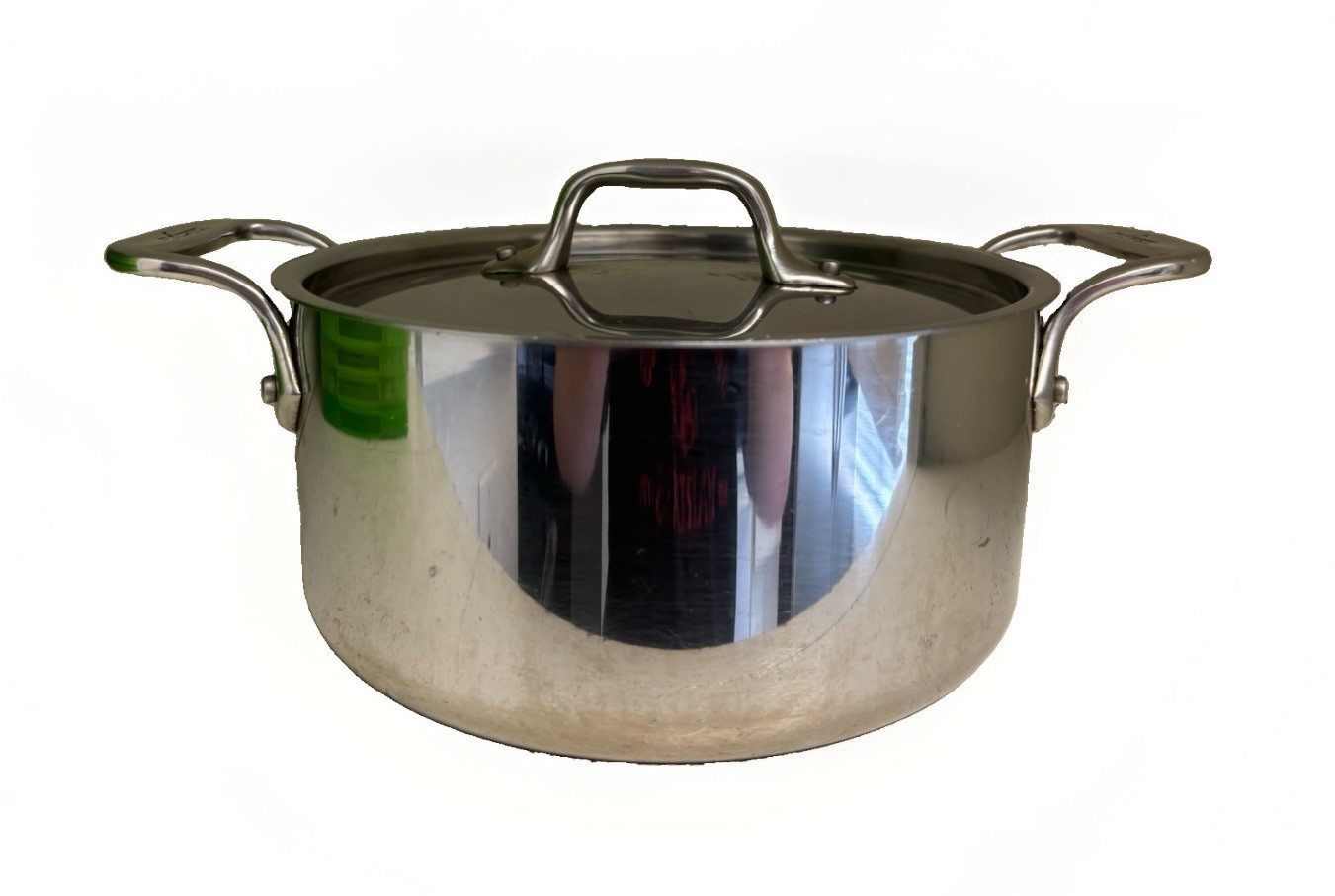 ALL CLAD Stainless Steel Nonstick 3 Qt Casserole Stockpot with Lid Double Handle