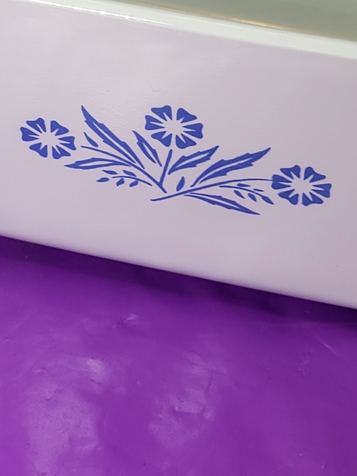 CorningWare Blue Cornflower P-315 B Loaf Pan 2 Quart 9″ x 5″ x 3″ Vintage