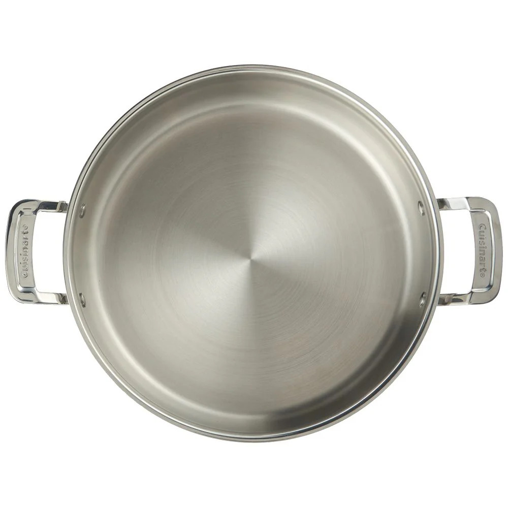 MultiClad Pro Stainless Steel 5.5 Quart Casserole with Cover, Brushed