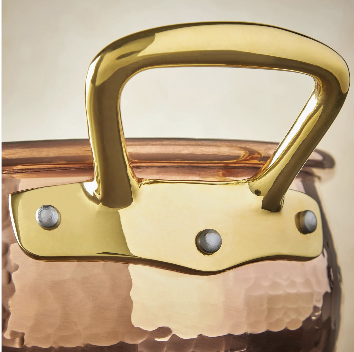 NEW Ruffoni Historia Hammered Copper 14 QT / 28 cm Stockpot Tin Acorn Knob Lid
