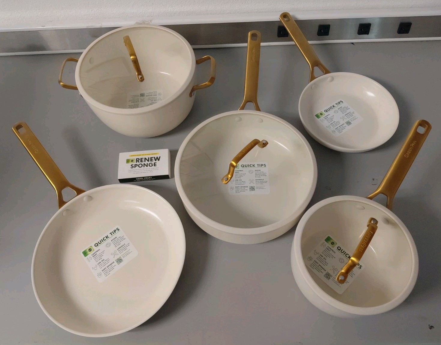 Green Pan 10 Piece Reserve Pro Hard Anodized & Armored Ceramic Nonstick Pan Set