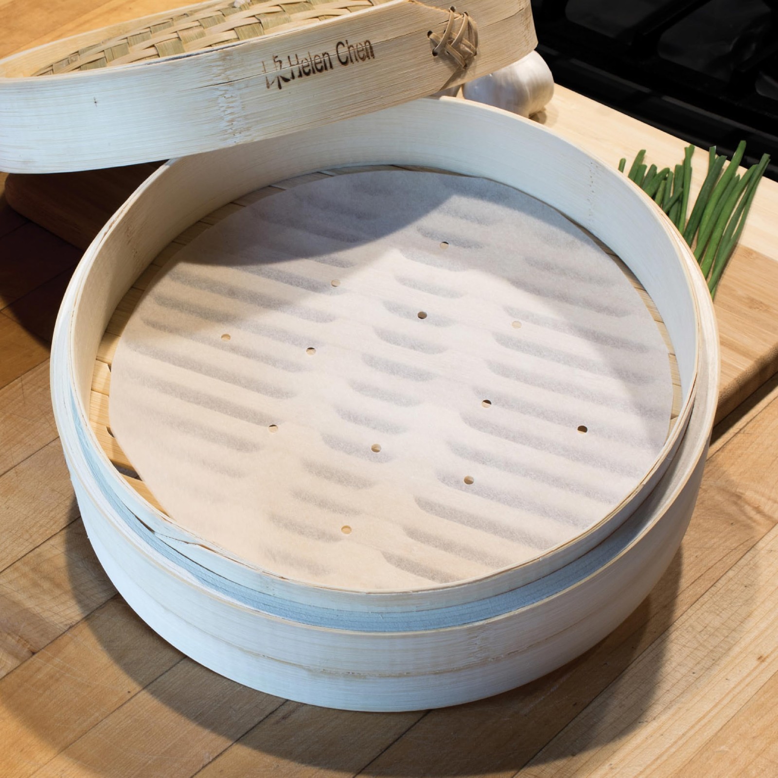 Helen’s Asian Kitchen Steamer Parchment Liners, For Bamboo or Metal Steamers and