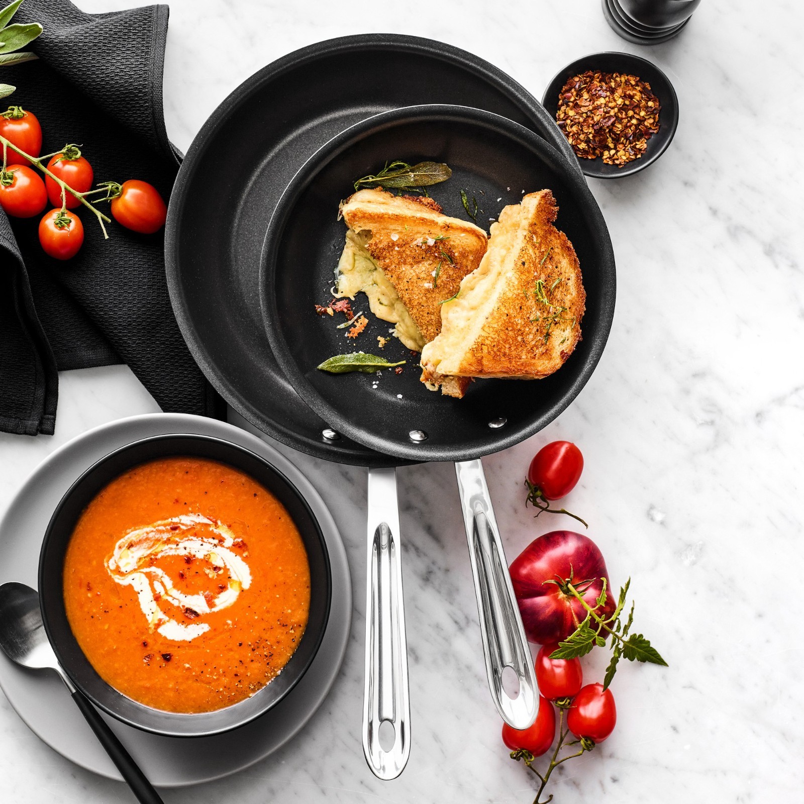 All-Clad D5® Stainless-Steel Pro Nonstick Fry Pan, Set of 2