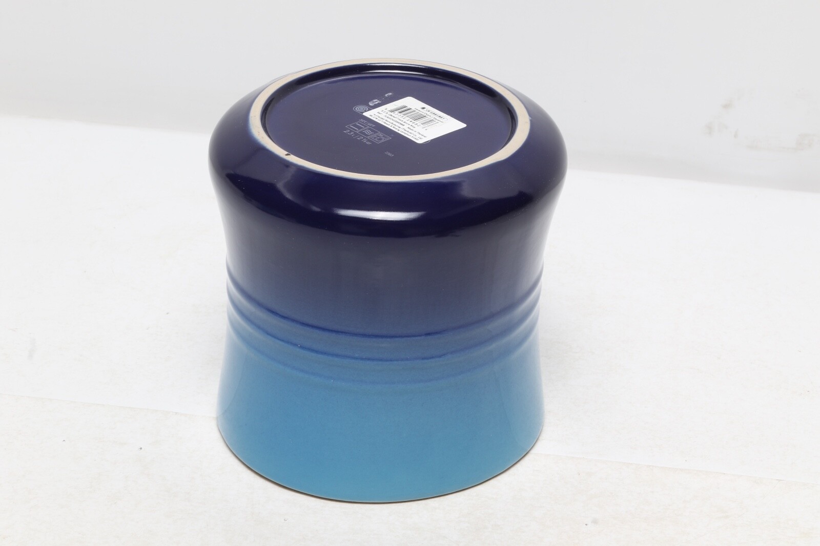Le Creuset Kitchen Utensil Holder Crock Azure Blue 2.3L Stoneware Second Choix