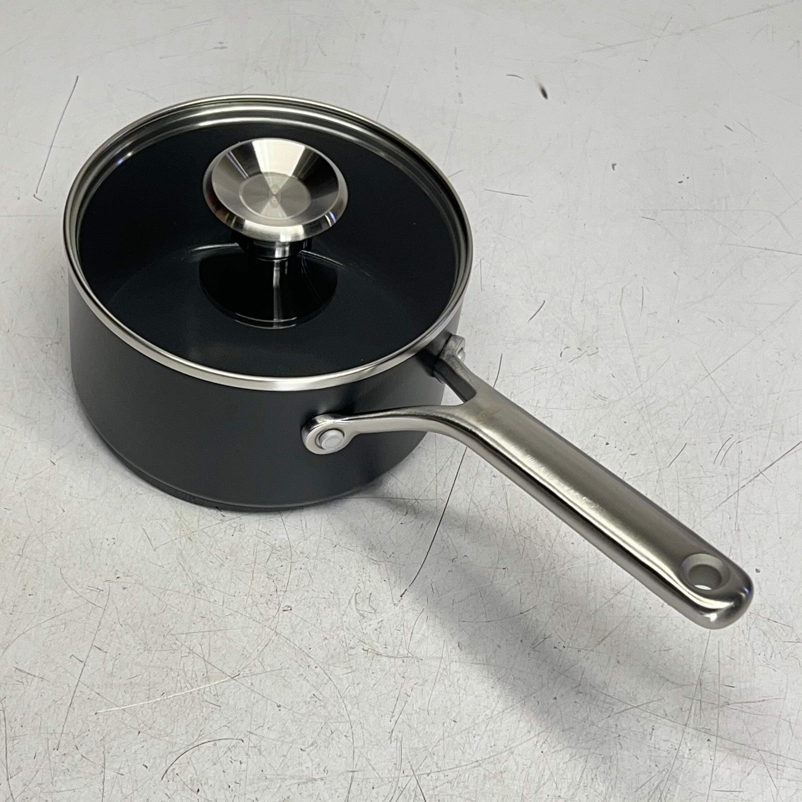 OXO (4 PIECE) Professional Ceramic Non-stick Sauce Pan Set 2.3qt – 1.7qt Black