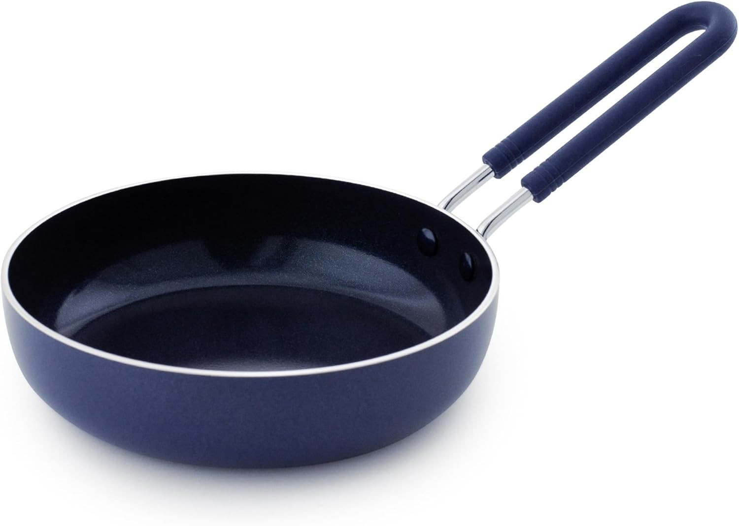 Blue Diamond Mini Egg Frying Pan Skillet, Diamond Infused Healthy Ceramic