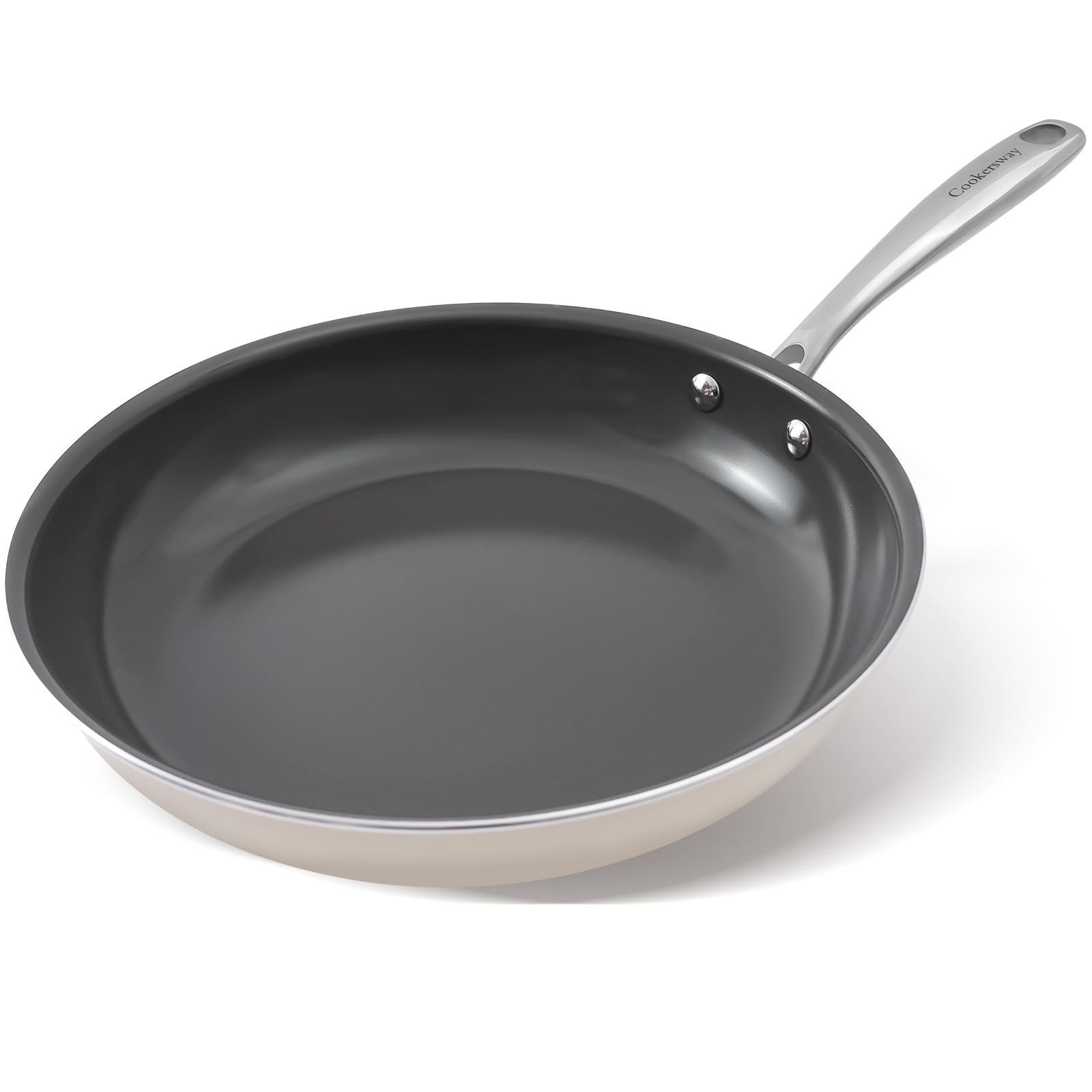 11″ Ceramic Nonstick Frying Pan – Large Cooking Skillet, PFOA/PTFE Free, Kitchen