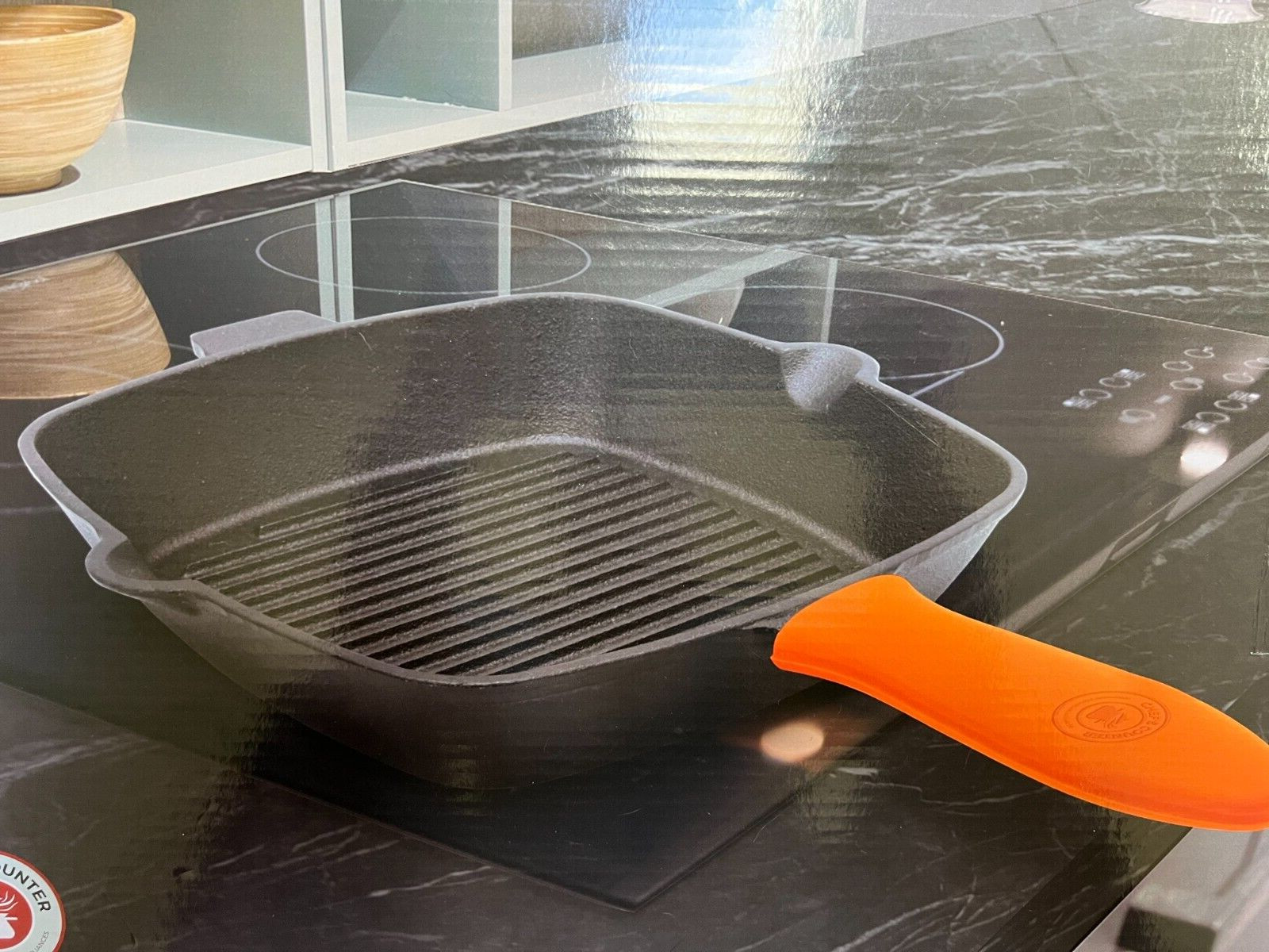 Chef’s Counter 10″ Cast Iron Grill Pan