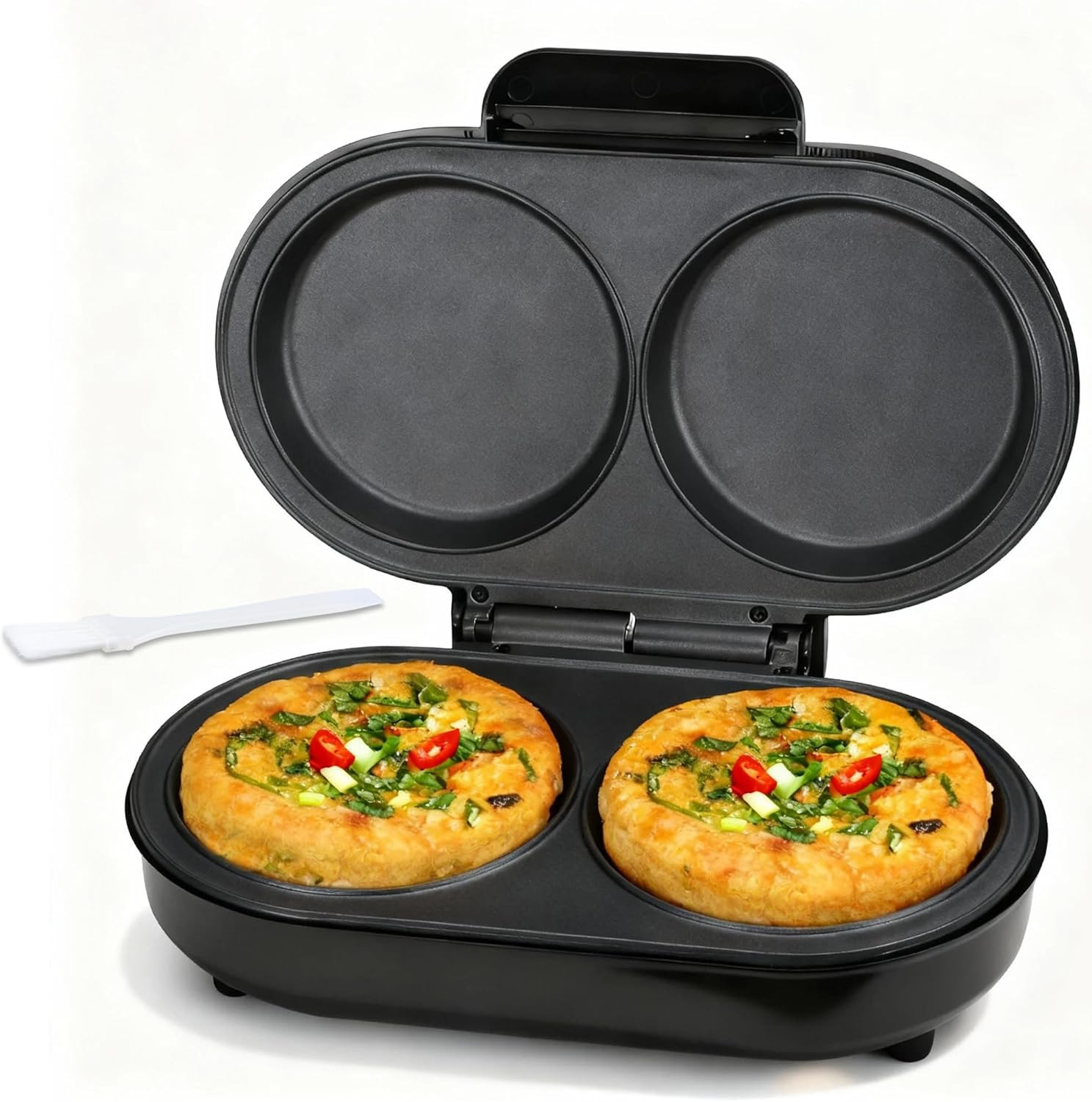 Electric Omelette Maker Nonstick Dual Egg Cooker Pancake Sandwich Maker