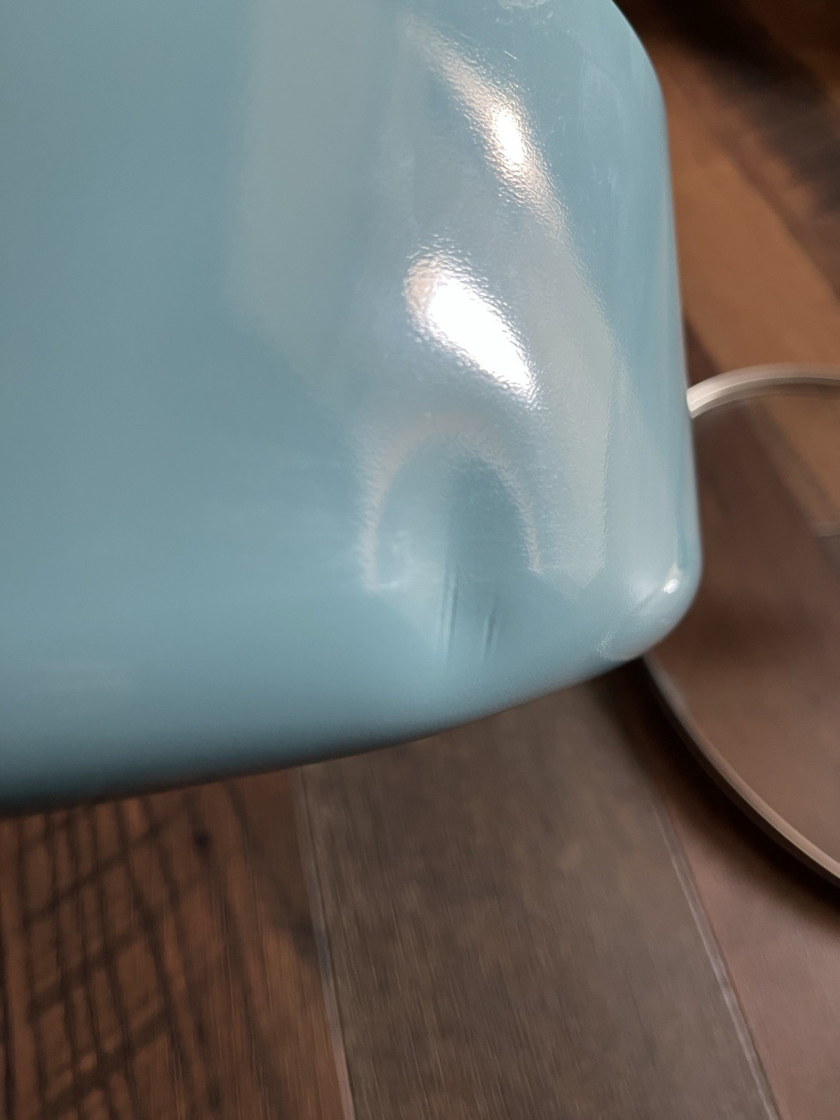 14” Farberware Aluminum Nonstick Pan With Lid Aqua Blue