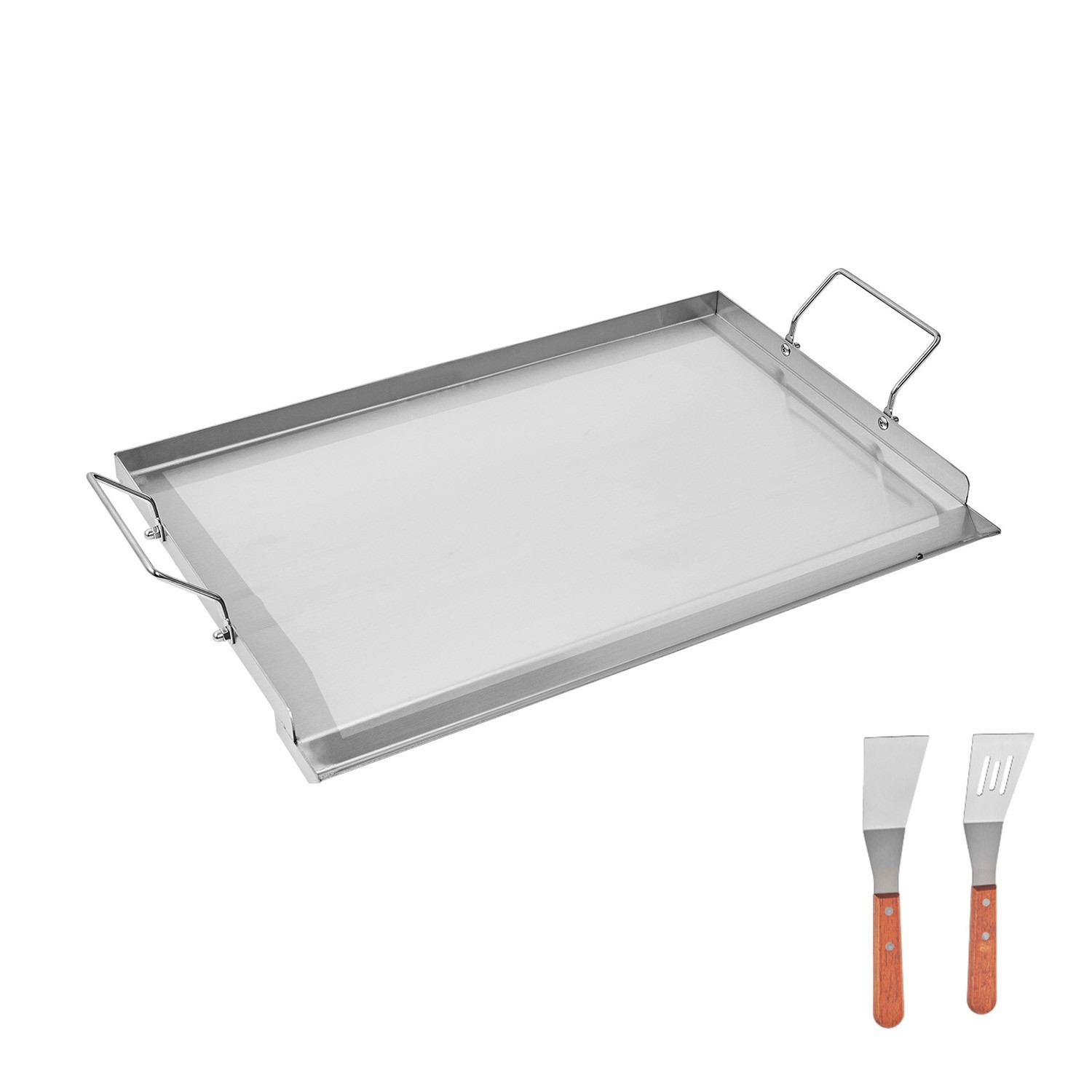 23×16 in Flat Top Griddle Stainless Steel BBQ Grill Pan