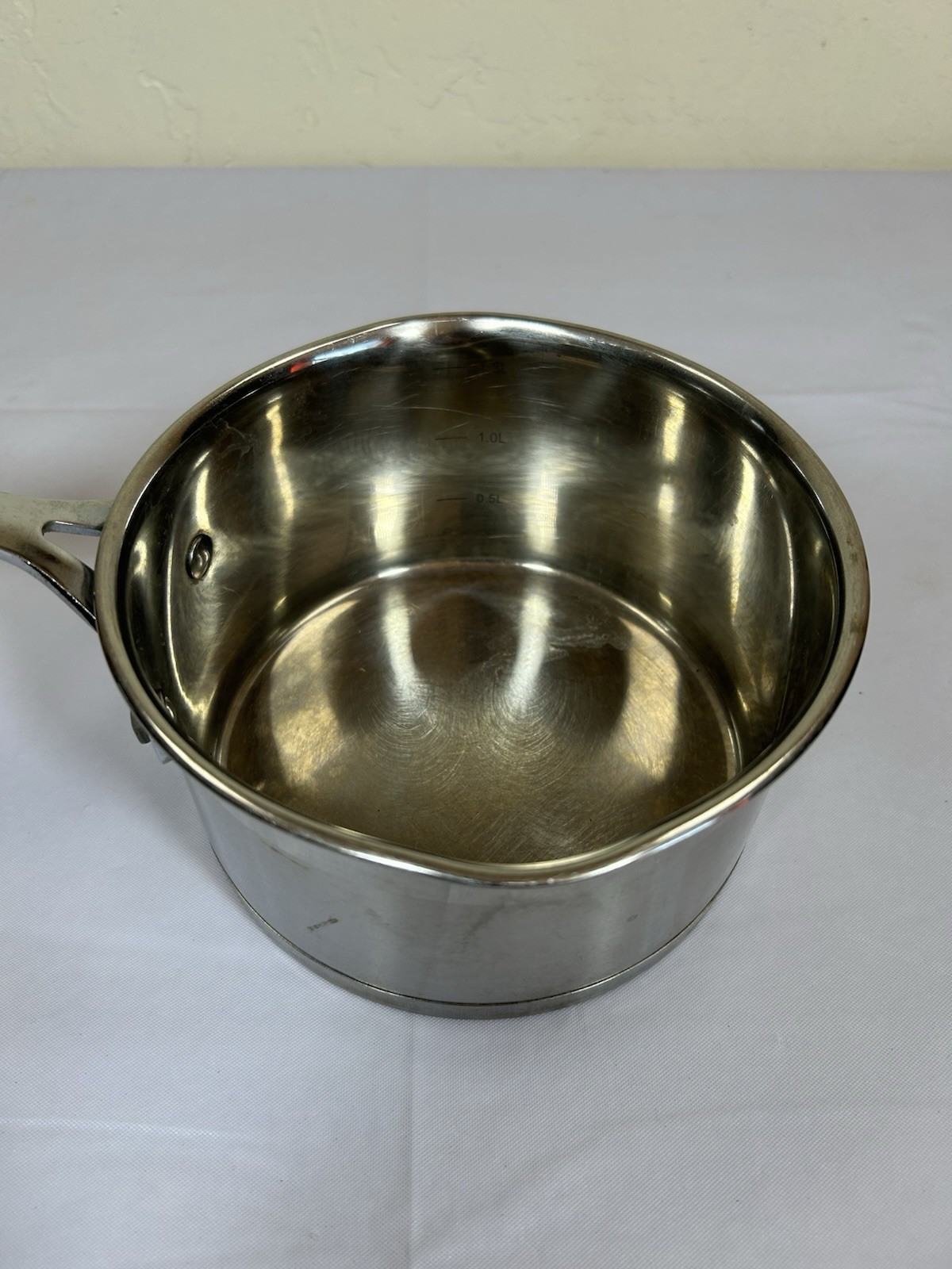 David Burke Gourmet Pro Heavy Stainless 1.75 Qt Sauce Pan Heavy Commercial Grade