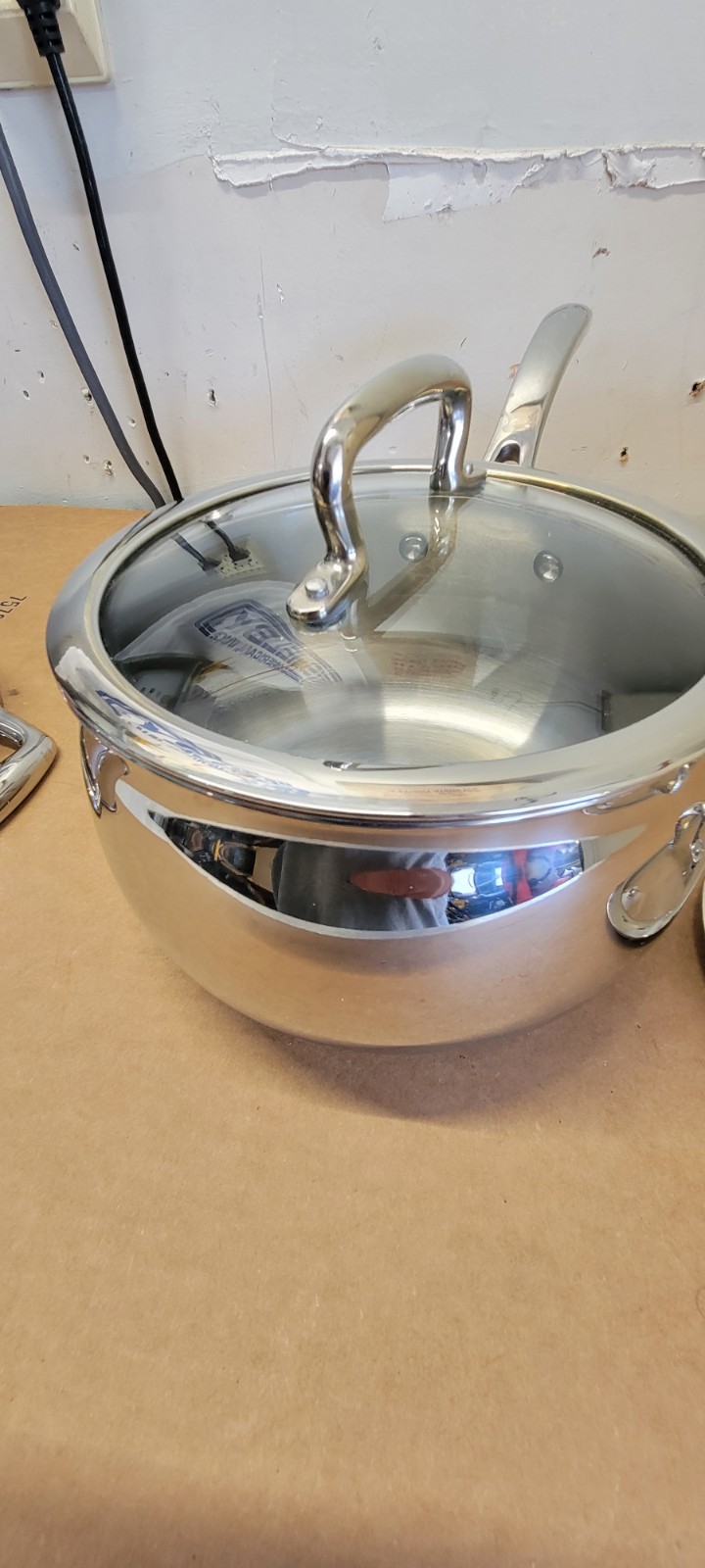Biltmore 3 Pc Sauce Pans Pots Heavy Stainless Steel Oven Safe Steamer 3.4 2.3 QT