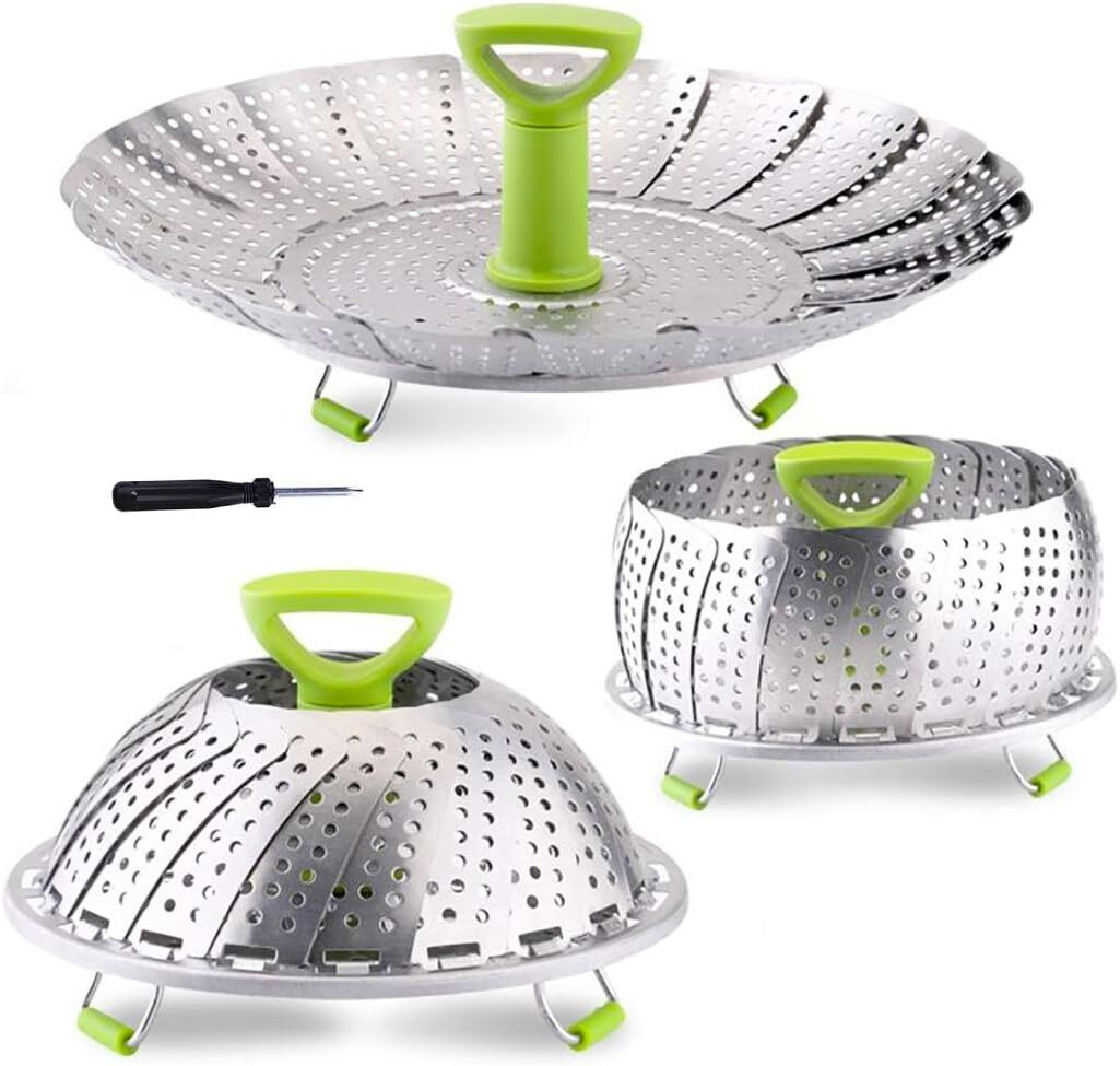 Cesta Para Vaporizador De Verduras, Inserto De Cesta Para Vaporizador Plegabl…