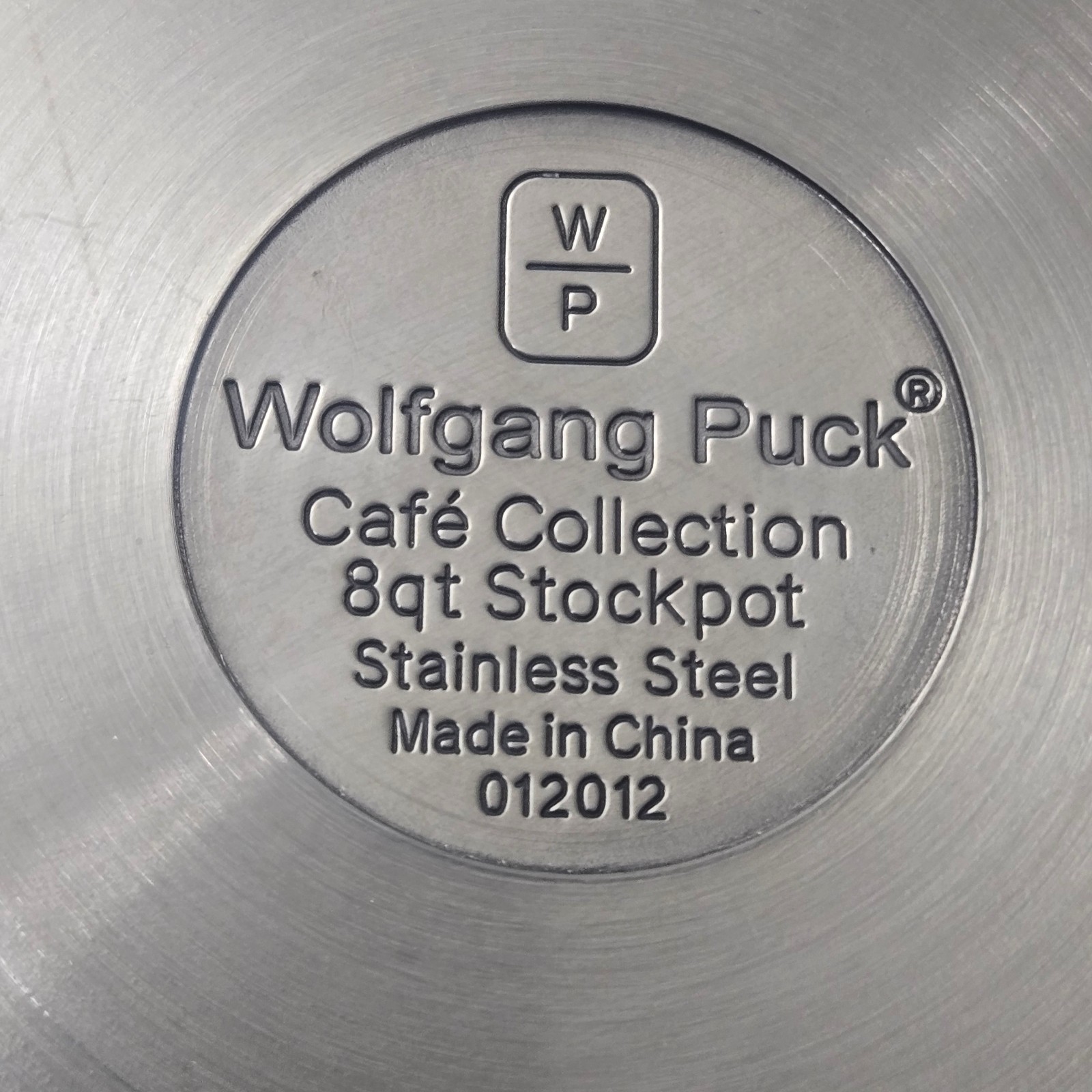 Wolfgang Puck Cafe Collection 8 Quart Stock Pot And Lid Stainless Steel