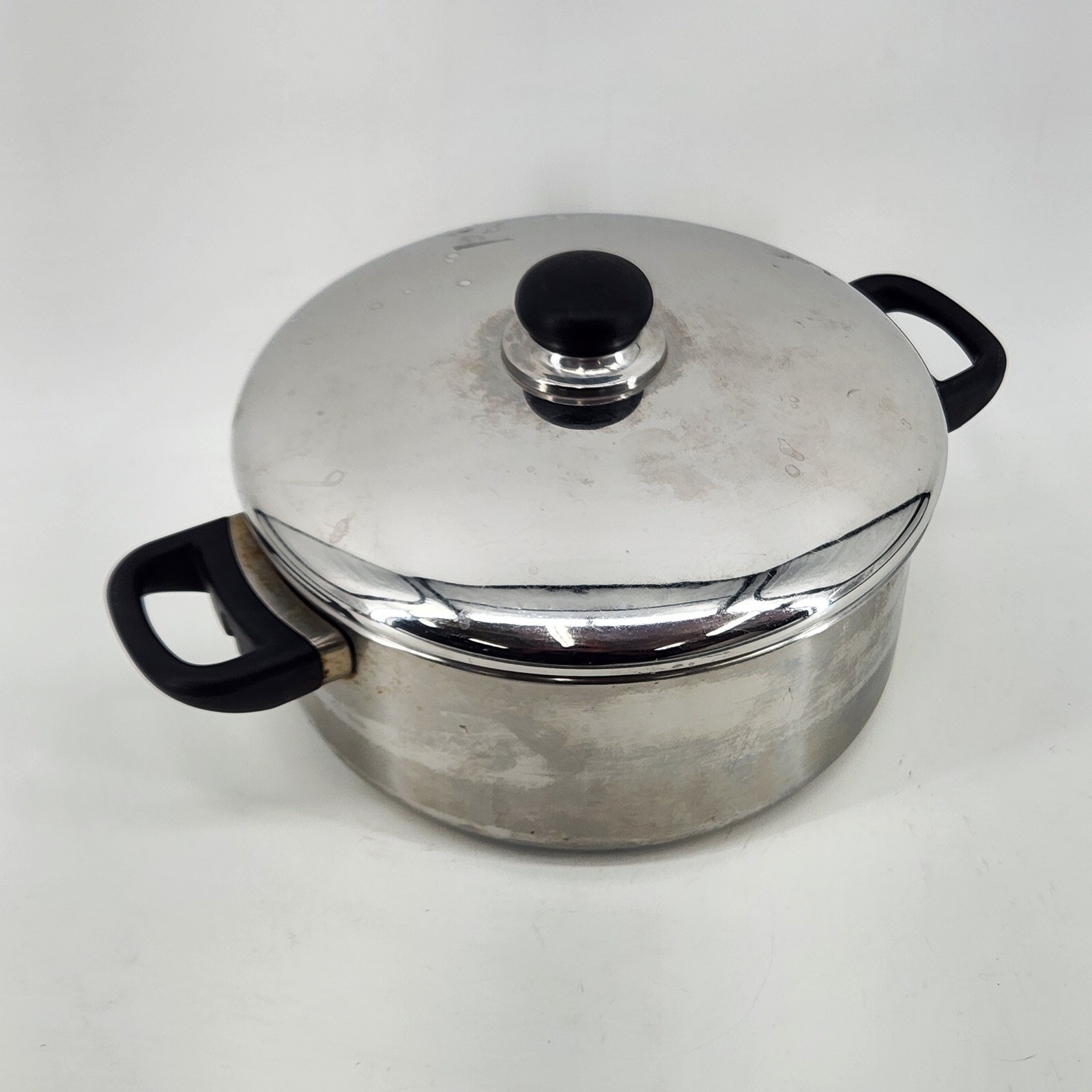 Vintage Macy’s Chef’s Supply Saucepan 10 Inch Copper Bottom 4.5 Quart with Lid