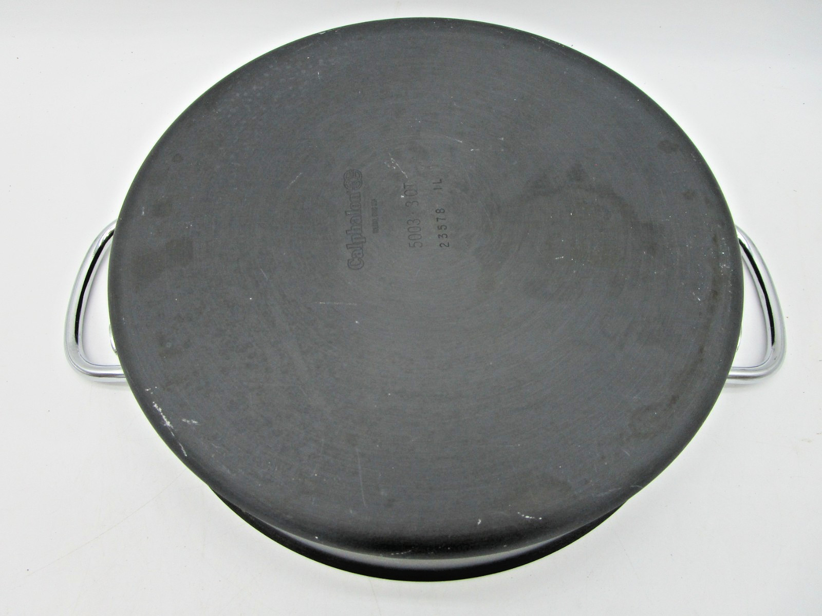 CALPHALON Commercial Aluminum Anodized 10″ Saute Braiser Pan #5003 3qt Lid 311