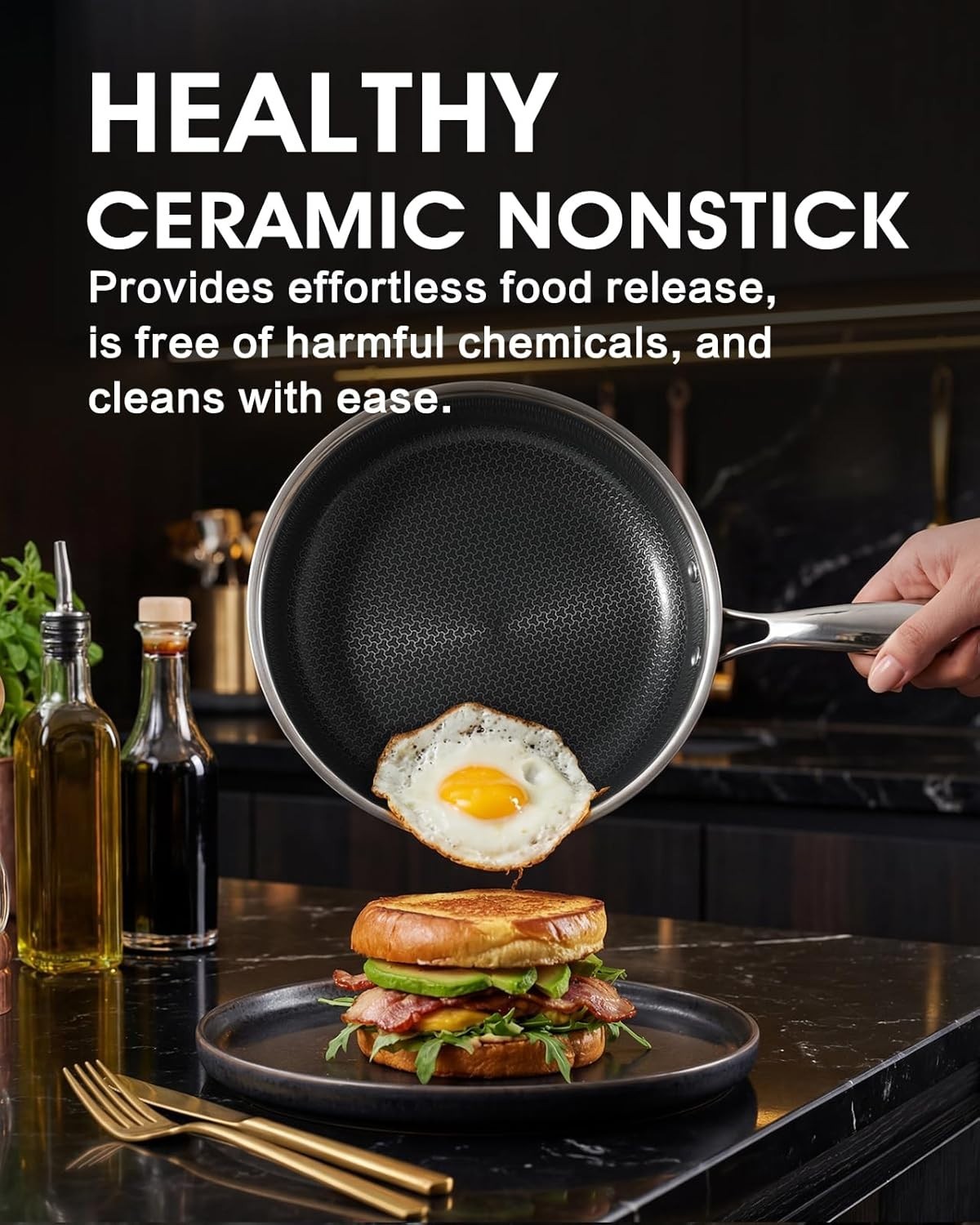Versatile 10-Inch Nonstick Frying Pan – Ideal for Sautéing, Frying, and Baking