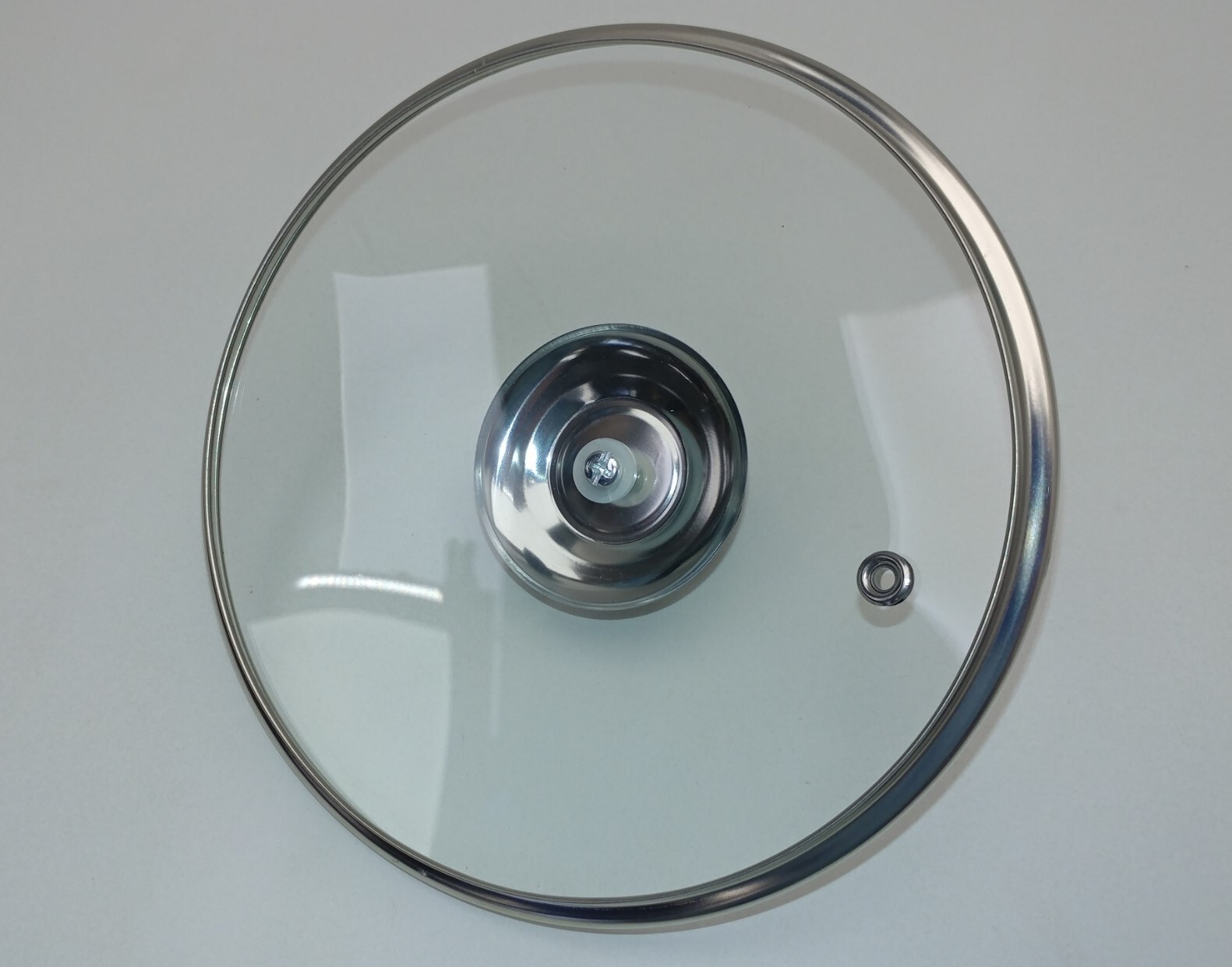 6 3/4″ OD Glass Pyrex Lid SS Stainless Steel Metal Rim 6 1/4″ ID Replacement Pot