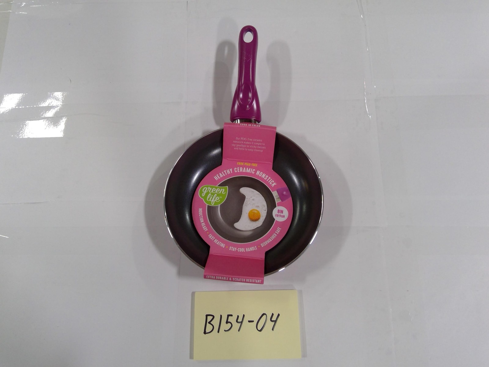 GreenLife Frying Pan 8 In Ceramic Nonstick Pink Induction Ready Dishwasher Safe