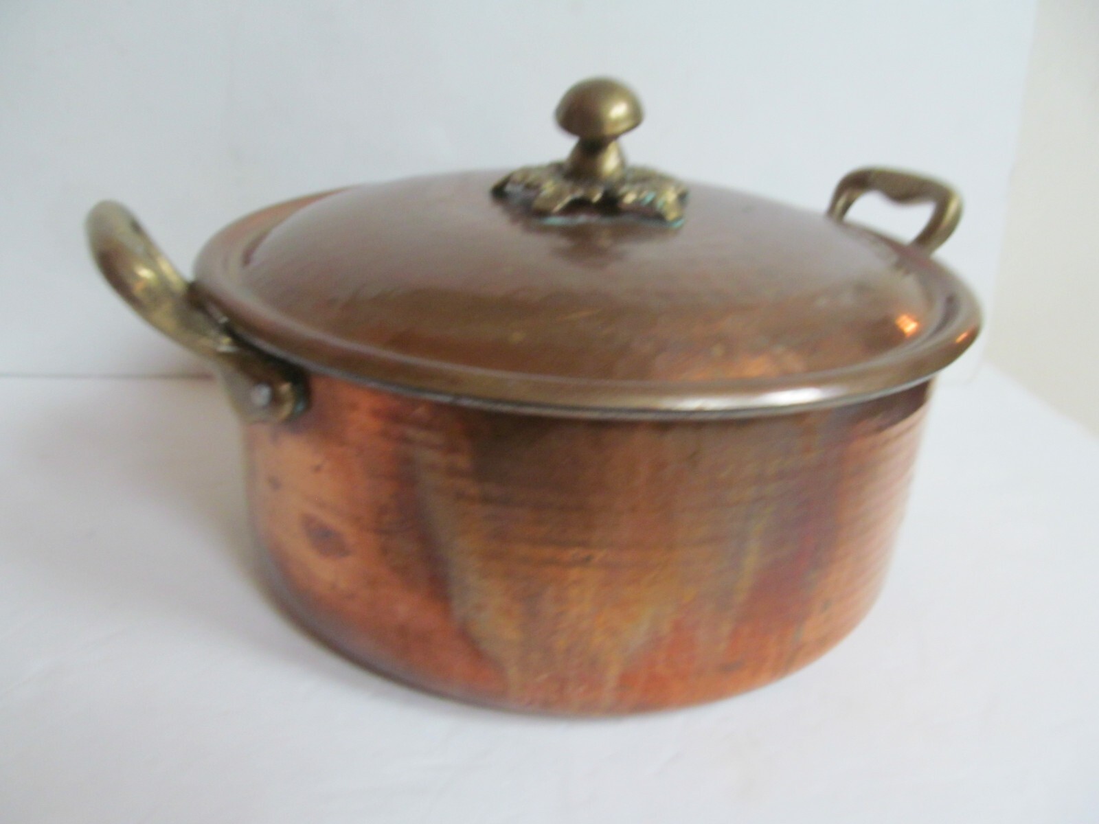 Cu Artigiana Copper & Brass Italian Hand Made Pot & Lid Michael’s range Mushroom