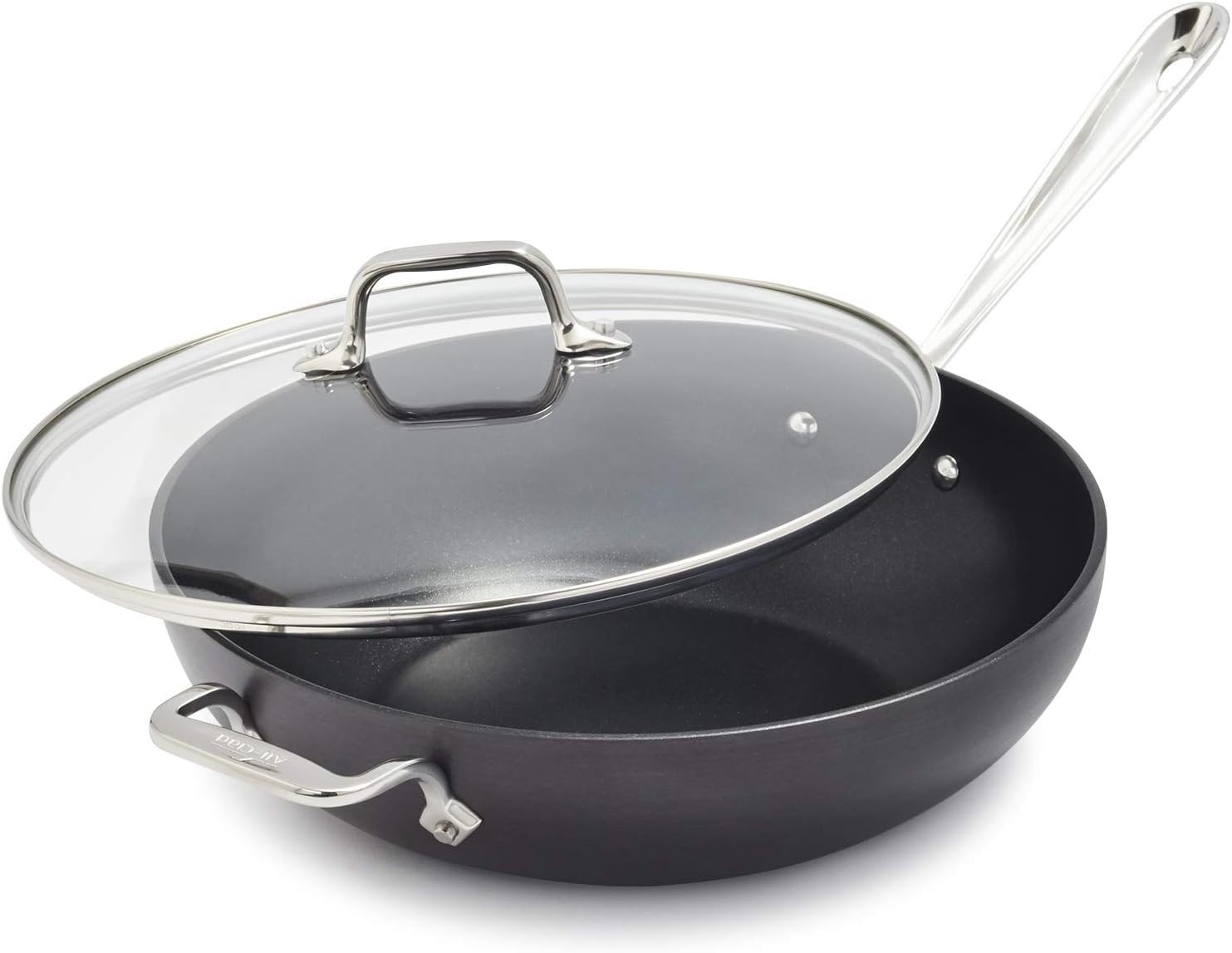 All-Clad Ha1 Hard Anodized Nonstick Chefs Pan 12 Inch Induction Oven Broiler Coo