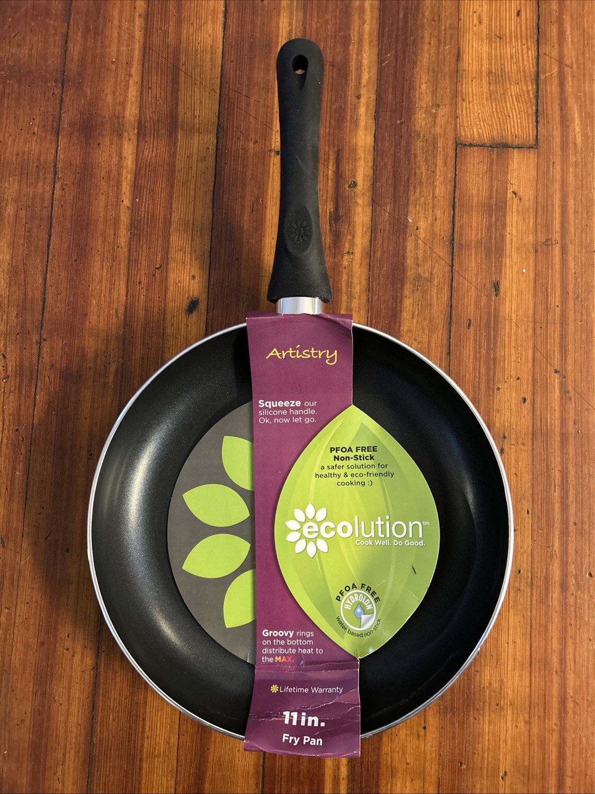 ECOLUTON EVOLVE 11” BLACK NON-STICK FRY PAN DISHWASHER SAFE