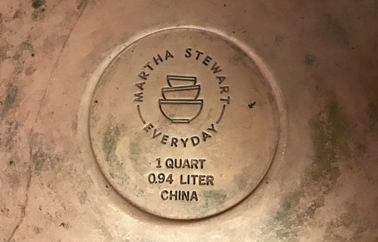 MARTHA STEWART EVERYDAY 1 Qt Quart Stainless Steel/Copper Bottom Saucepan w/Lid