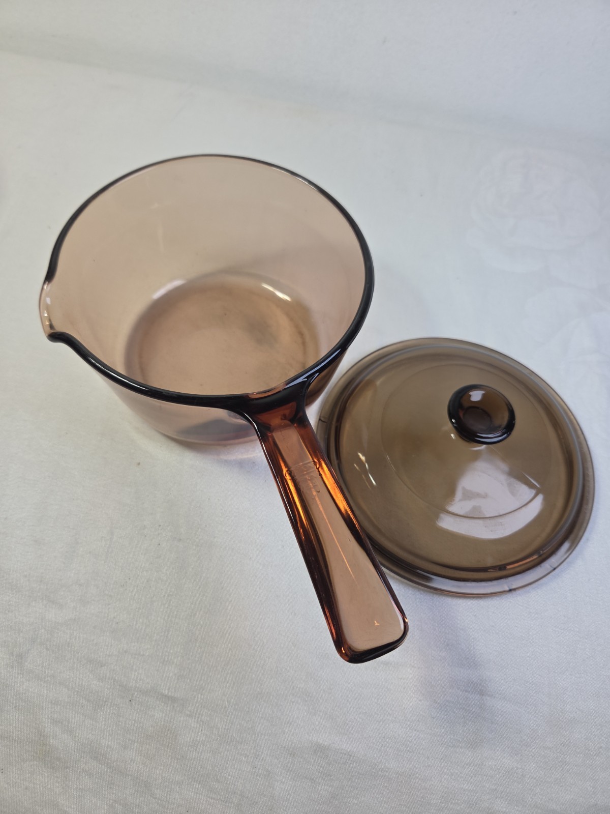 VISIONS Pyrex G.V-1-C Glass Saucepan Brown Transparent With Lid Two-Piece Set