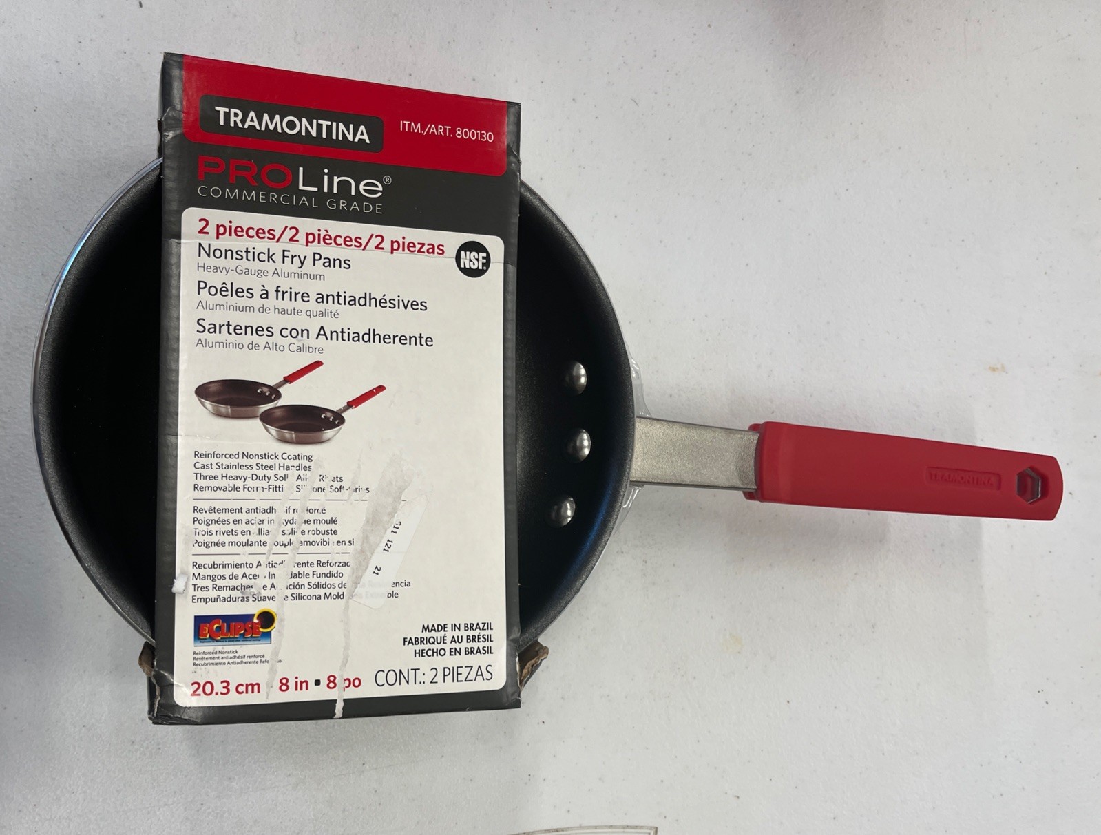 Tramontina ProLine Professional Commercial Grade 8” Nonstick Fry Pans – 2 Pk New