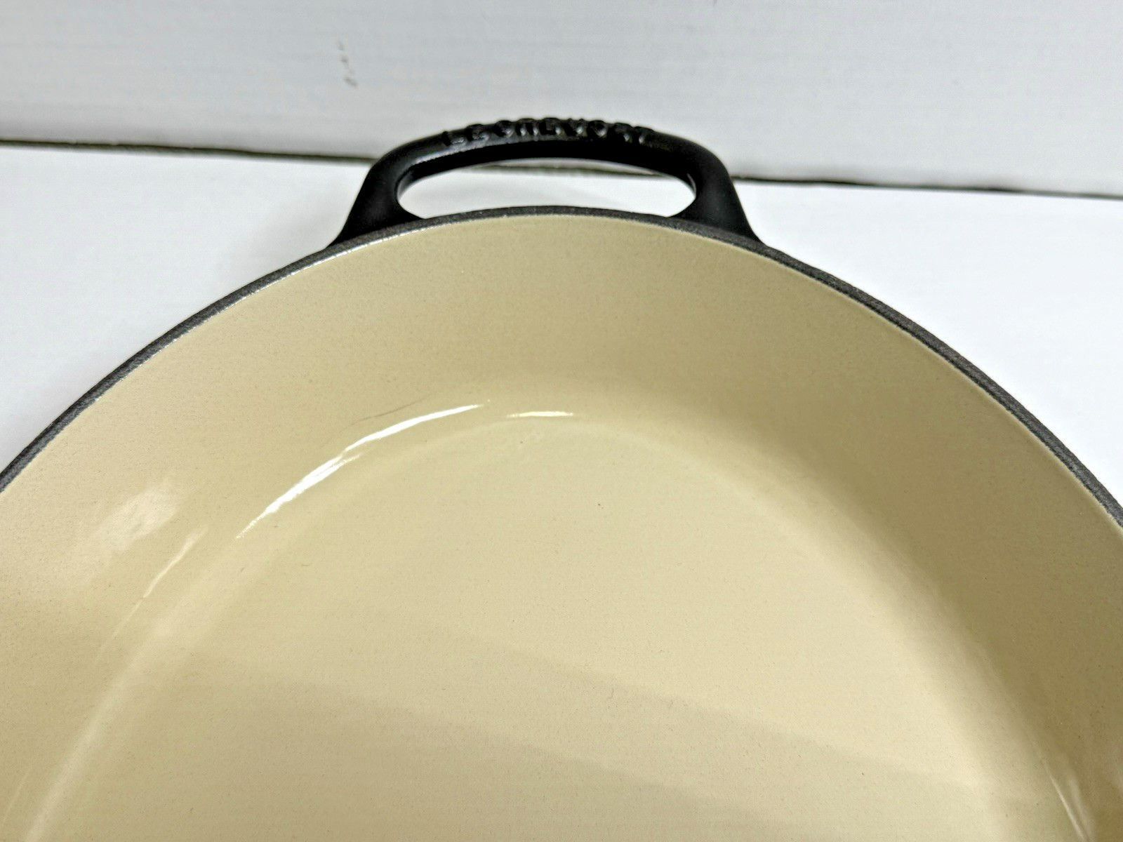 LE CREUSET 3 QT 2.8L Signature Noir Matte Black Oval Cast Iron Baker Enameled