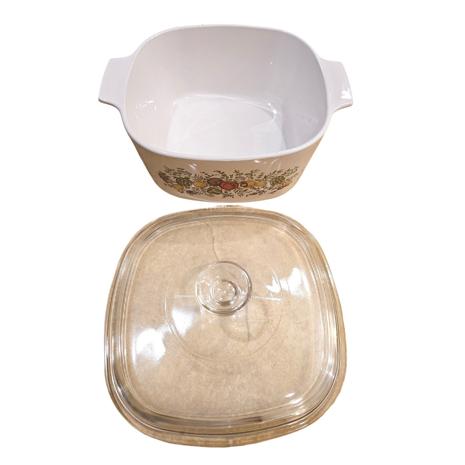 Corning Ware Spice O Life Casserole Dish with Glass Lid Vintage 1970s A-3-B 3L