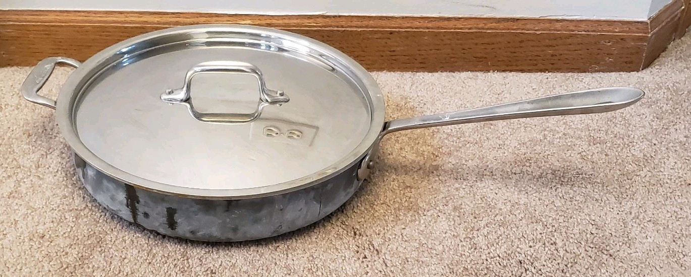 All-Clad Ltd Stainless Steel Anodized 11.25″ inch Skillet Fry Sauté Pan w/ Lid