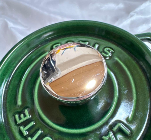 Staub Round Cocotte 14cm Basil Green Cast Iron Enamel Pot No Box Used