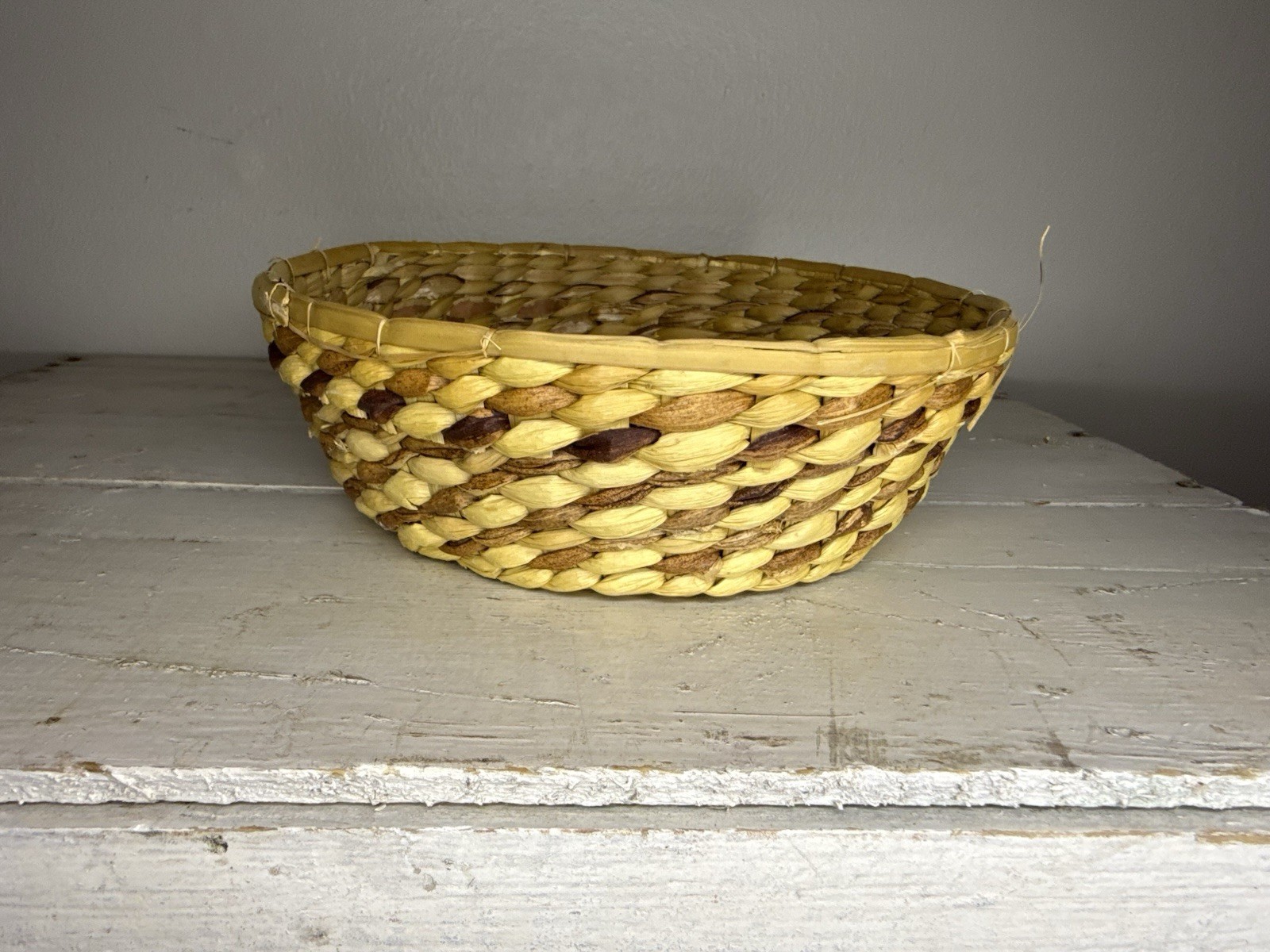 Vtg Anchor Hocking Basket Buffet Harvest Amber 1.5qt Casserole New in Box M400