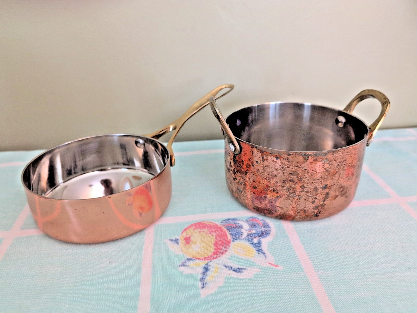 2 Crofton Mini Sauce & Fry Pan Copper Farmhouse Kitschen
